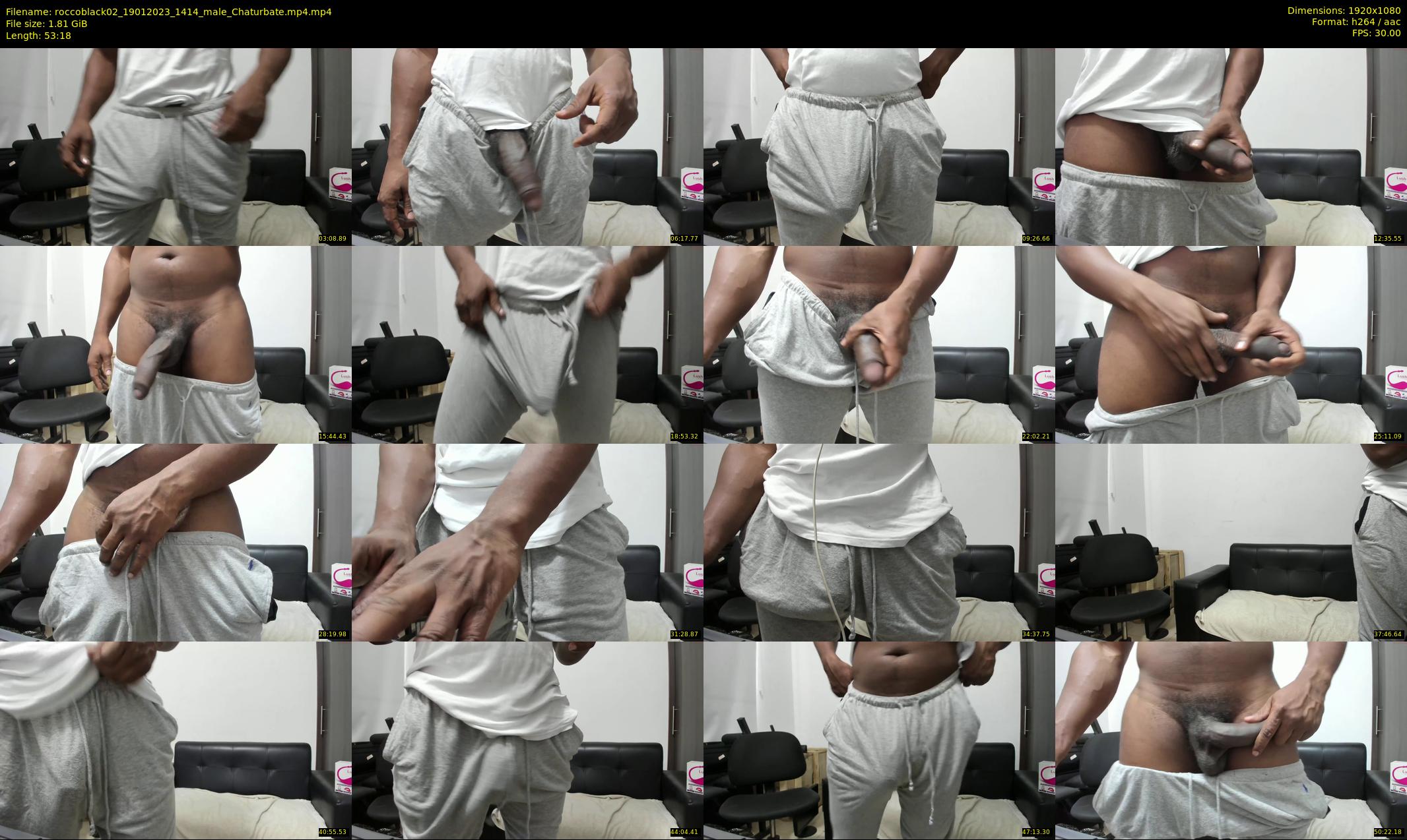 roccoblack02 — 54 minute Chaturbate male cam show recording, 1080p, Jan 19, 2023