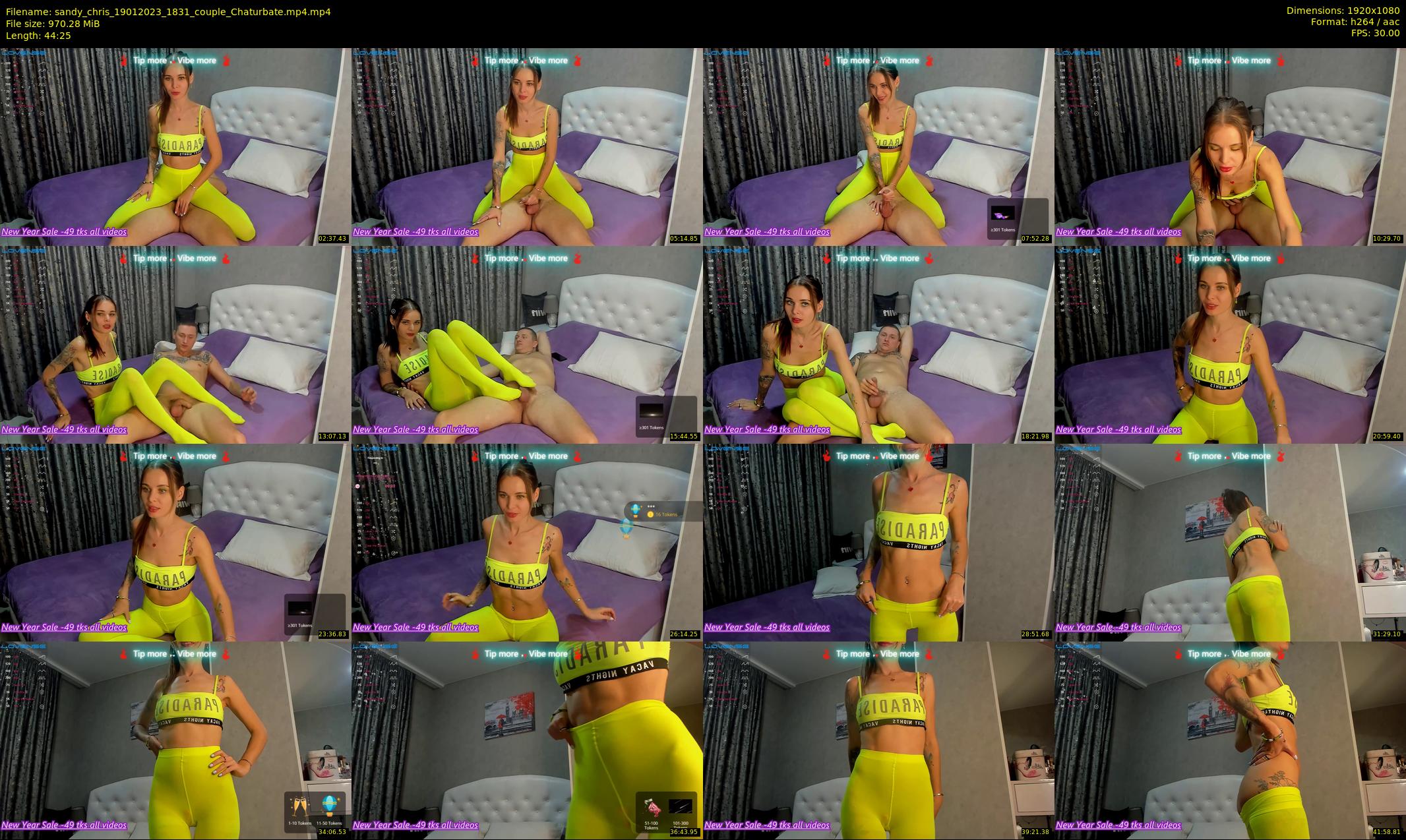 sandy_chris — 45 minute Chaturbate couple cam show recording, 1080p, Jan 19, 2023