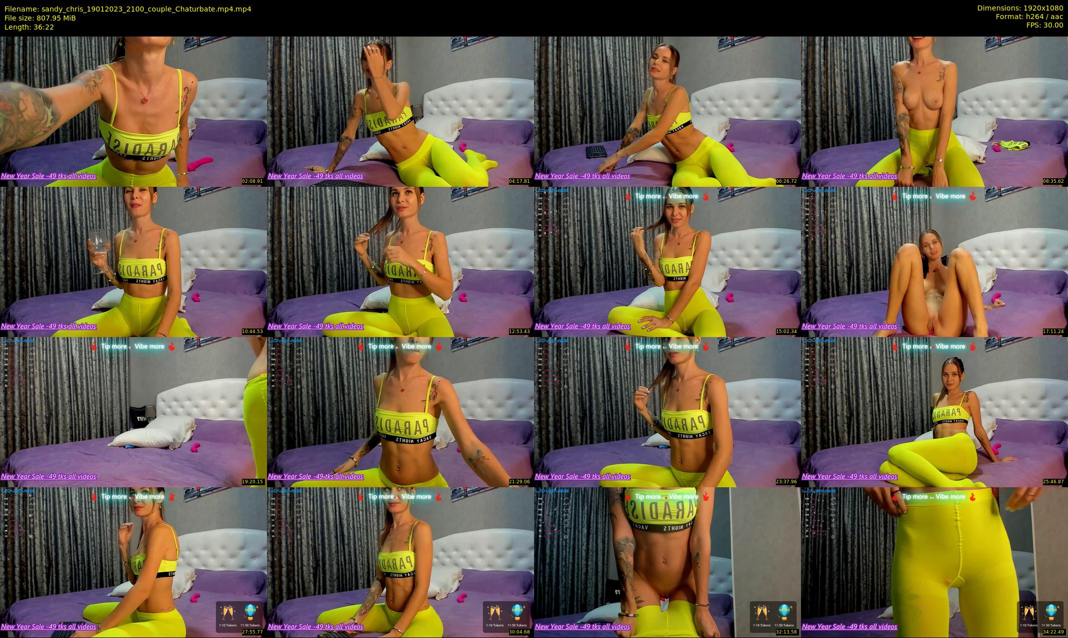 sandy_chris — 37 minute Chaturbate couple cam show recording, 1080p, Jan 19, 2023