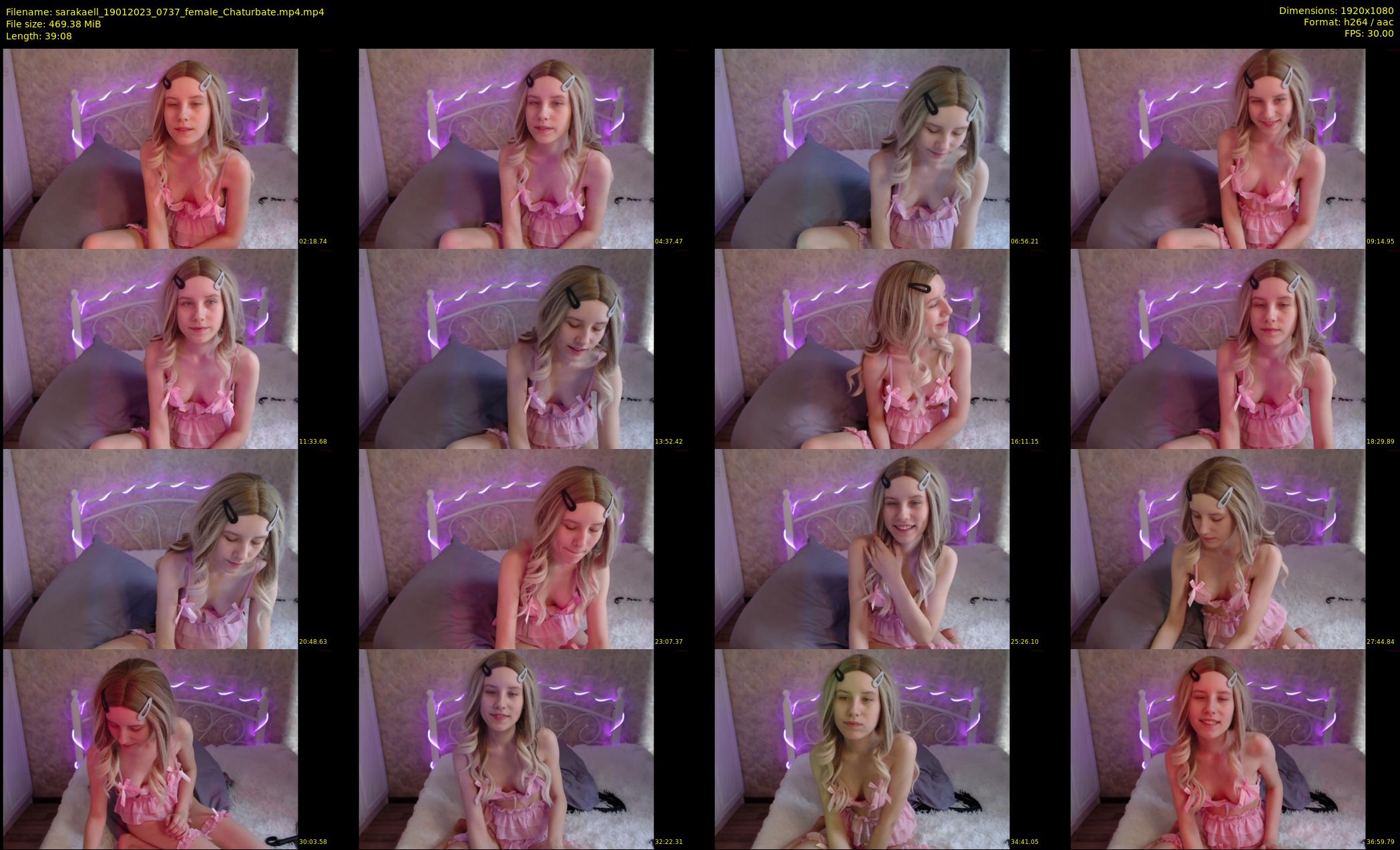 sarakaell — 40 minute Chaturbate female cam show recording, 1080p, Jan 19, 2023