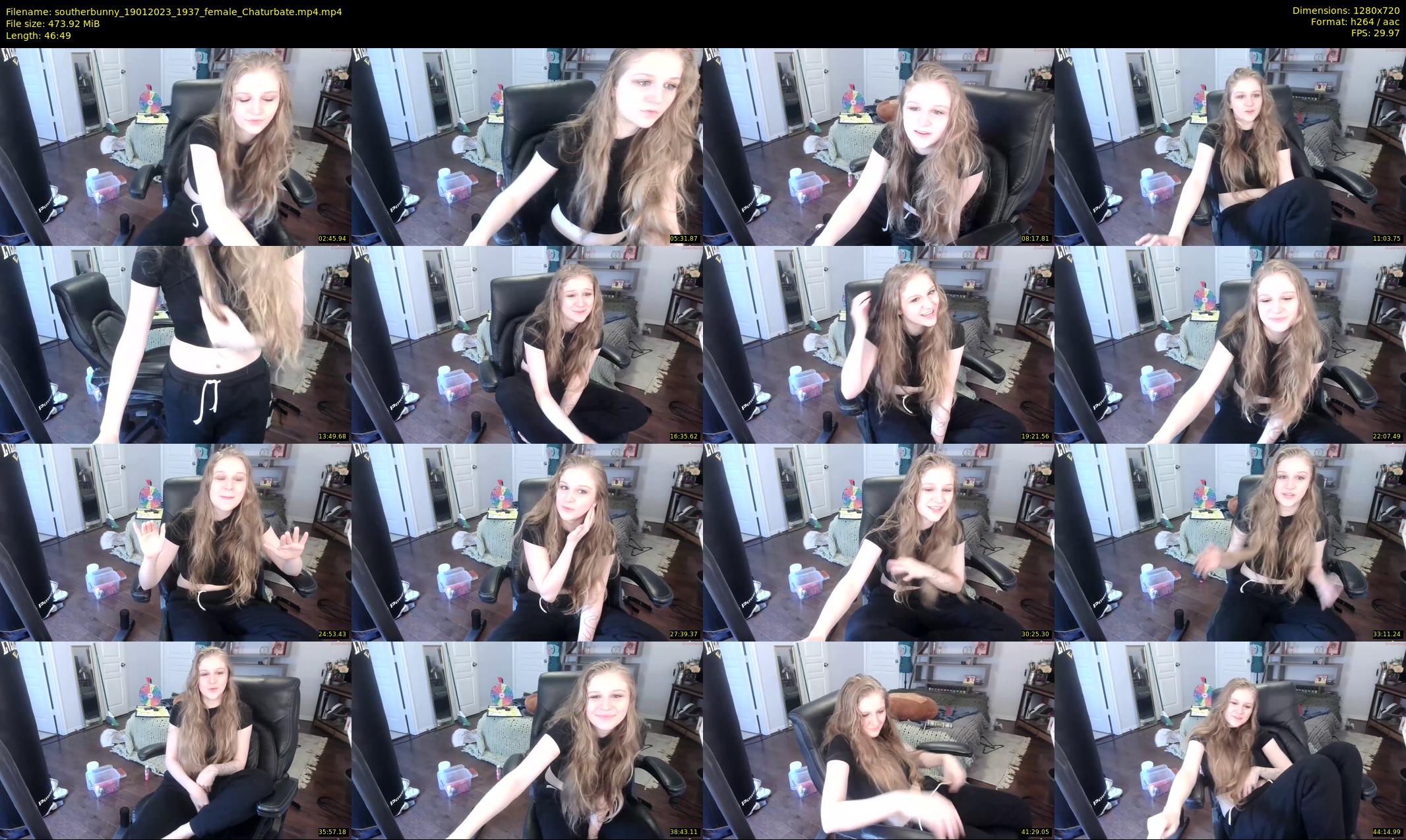 southerbunny — 47 minute Chaturbate female cam show recording, 720p, Jan 19, 2023