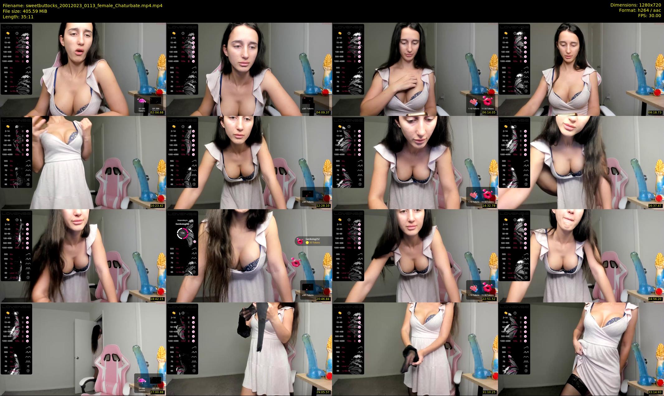sweetbuttocks — 36 minute Chaturbate female cam show recording, 720p, Jan 20, 2023
