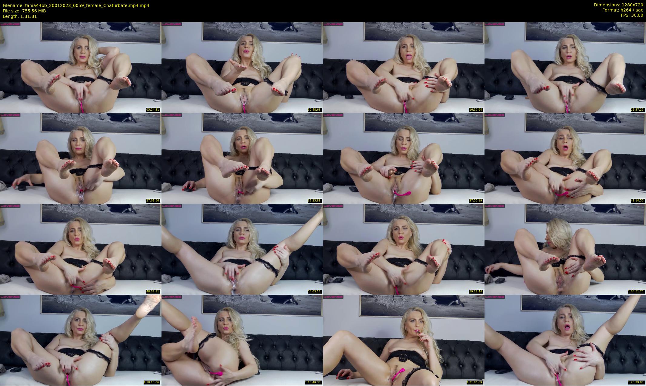 tania44bb — 92 minute Chaturbate female cam show recording, 720p, Jan 20, 2023