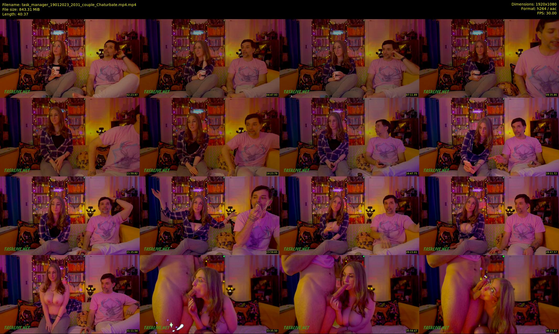 task_manager — 41 minute Chaturbate couple cam show recording, 1080p, Jan 19, 2023
