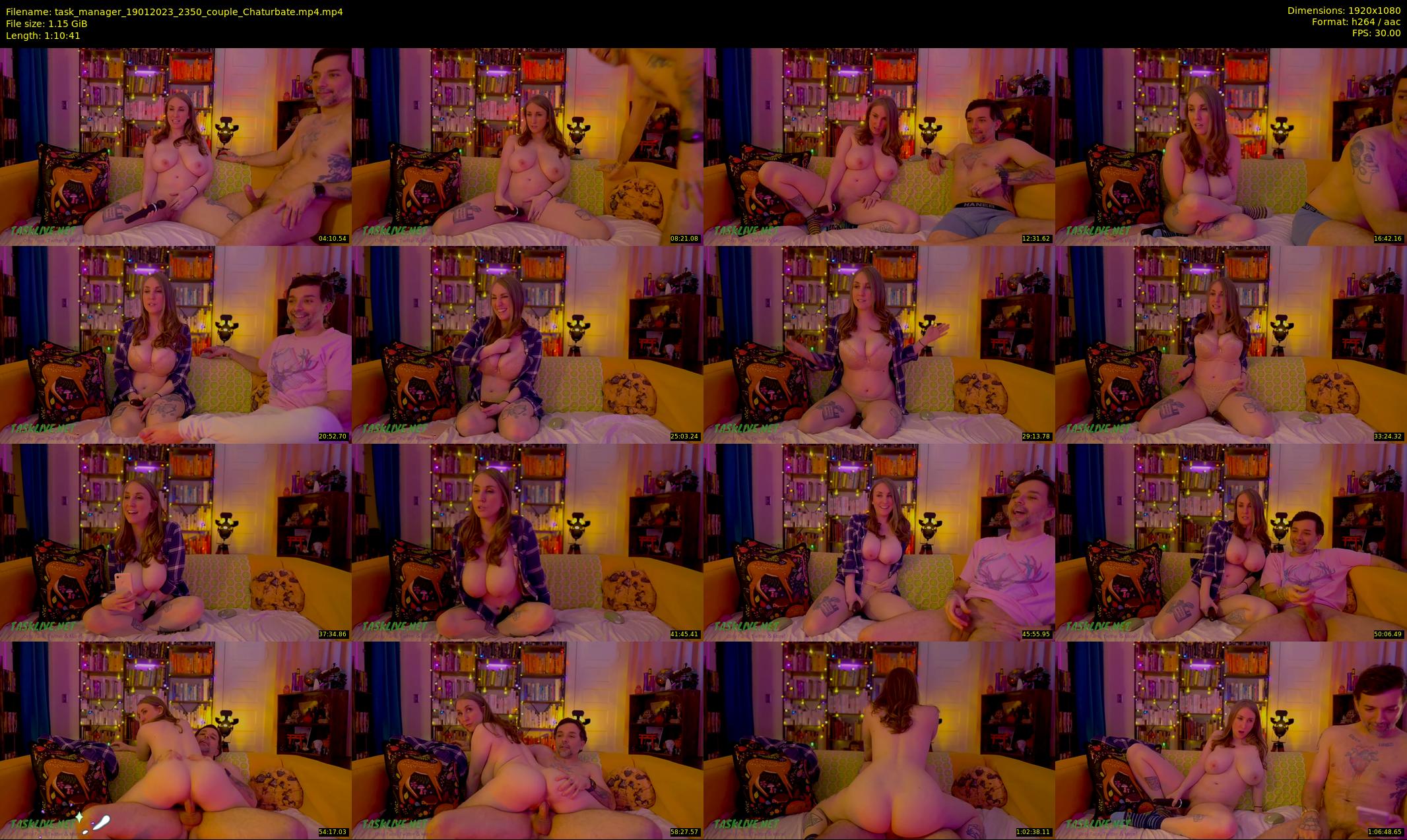 task_manager — 71 minute Chaturbate couple cam show recording, 1080p, Jan 19, 2023
