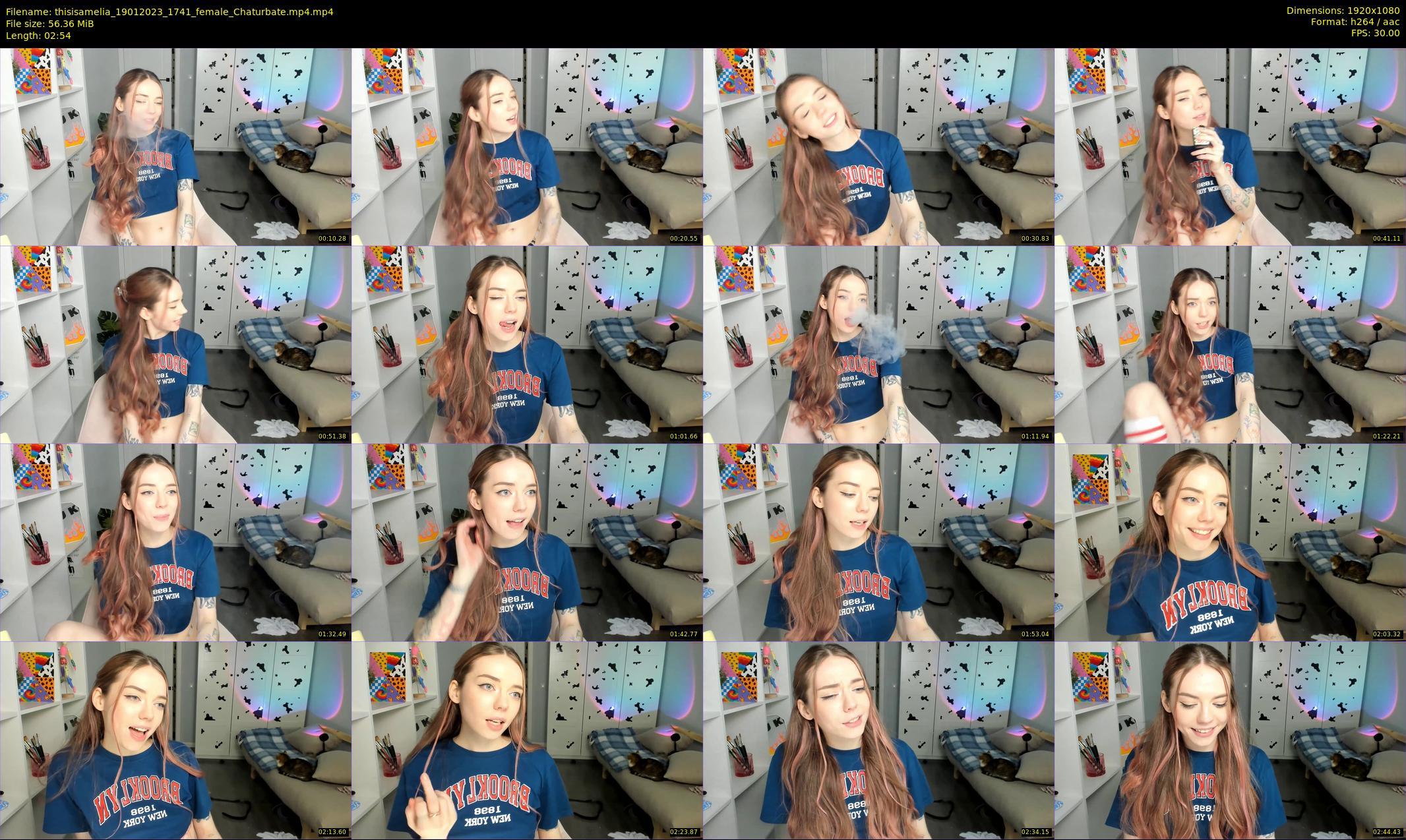 thisisamelia — 3 minute Chaturbate female cam show recording, 1080p, Jan 19, 2023