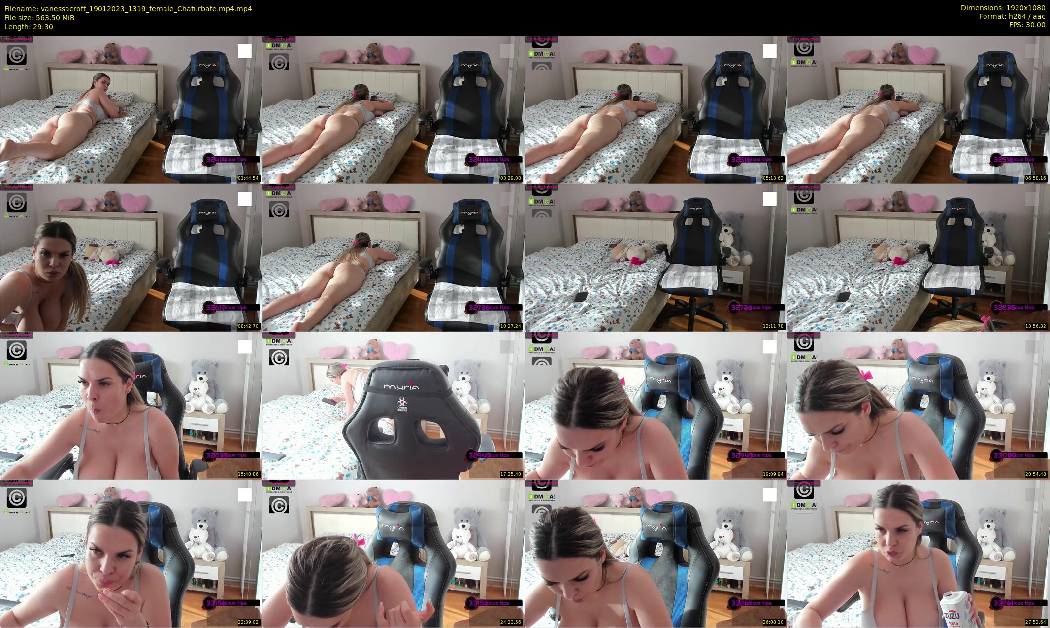 vanessacroft — 30 minute Chaturbate female cam show recording, 1080p, Jan 19, 2023