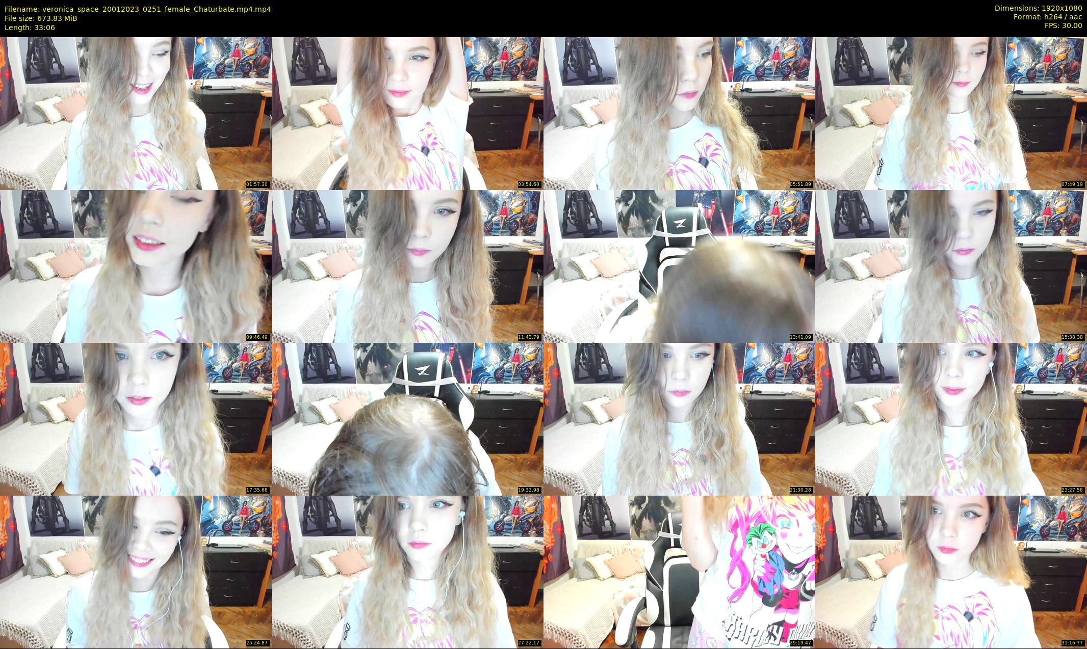 veronica_space — 34 minute Chaturbate female cam show recording, 1080p, Jan 20, 2023