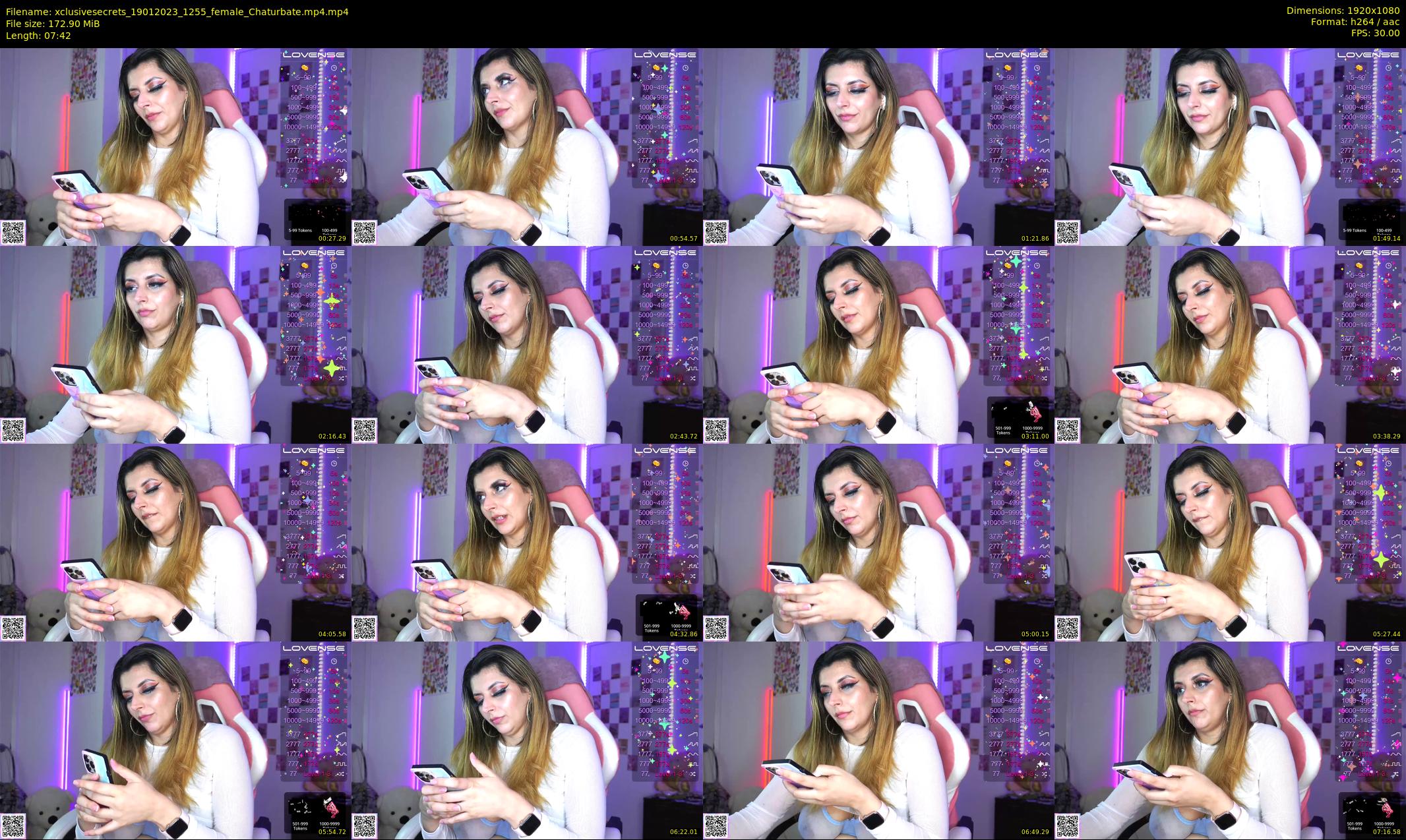 xclusivesecrets — 8 minute Chaturbate female cam show recording, 1080p, Jan 19, 2023