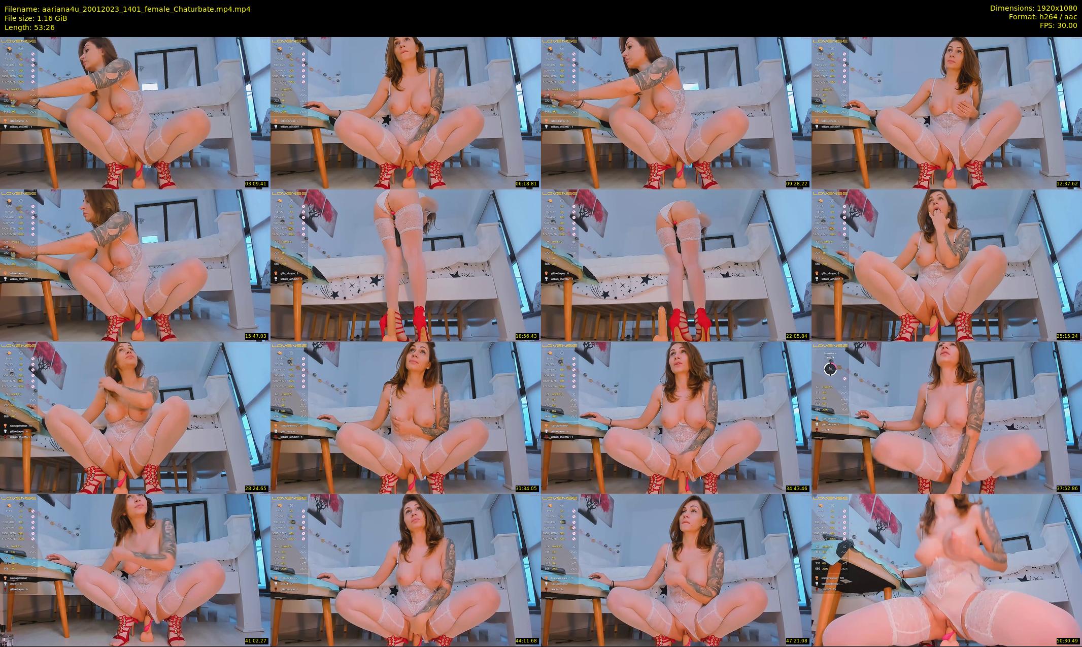 aariana4u — 54 minute Chaturbate female cam show recording, 1080p, Jan 20, 2023