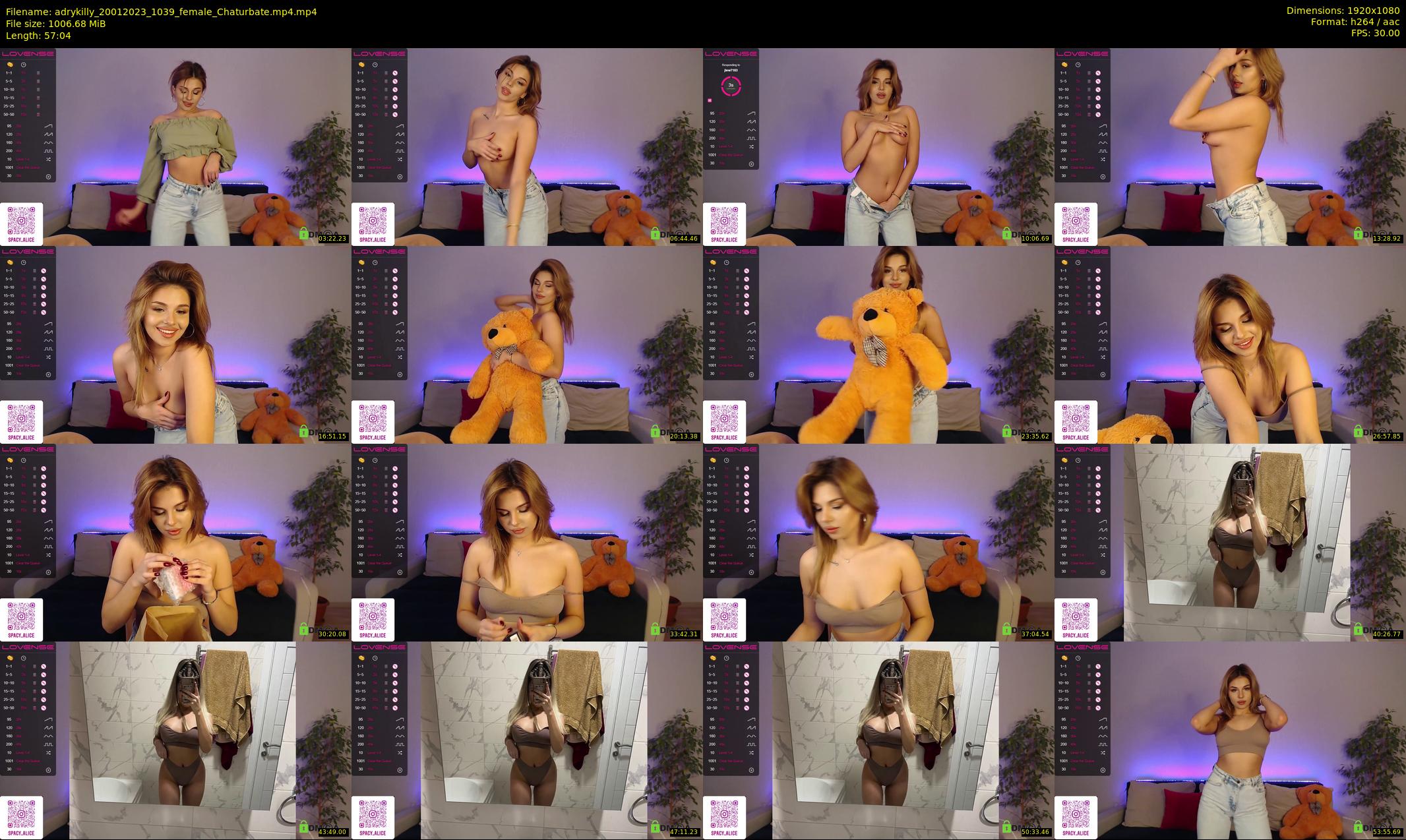 adrykilly — 58 minute Chaturbate female cam show recording, 1080p, Jan 20, 2023