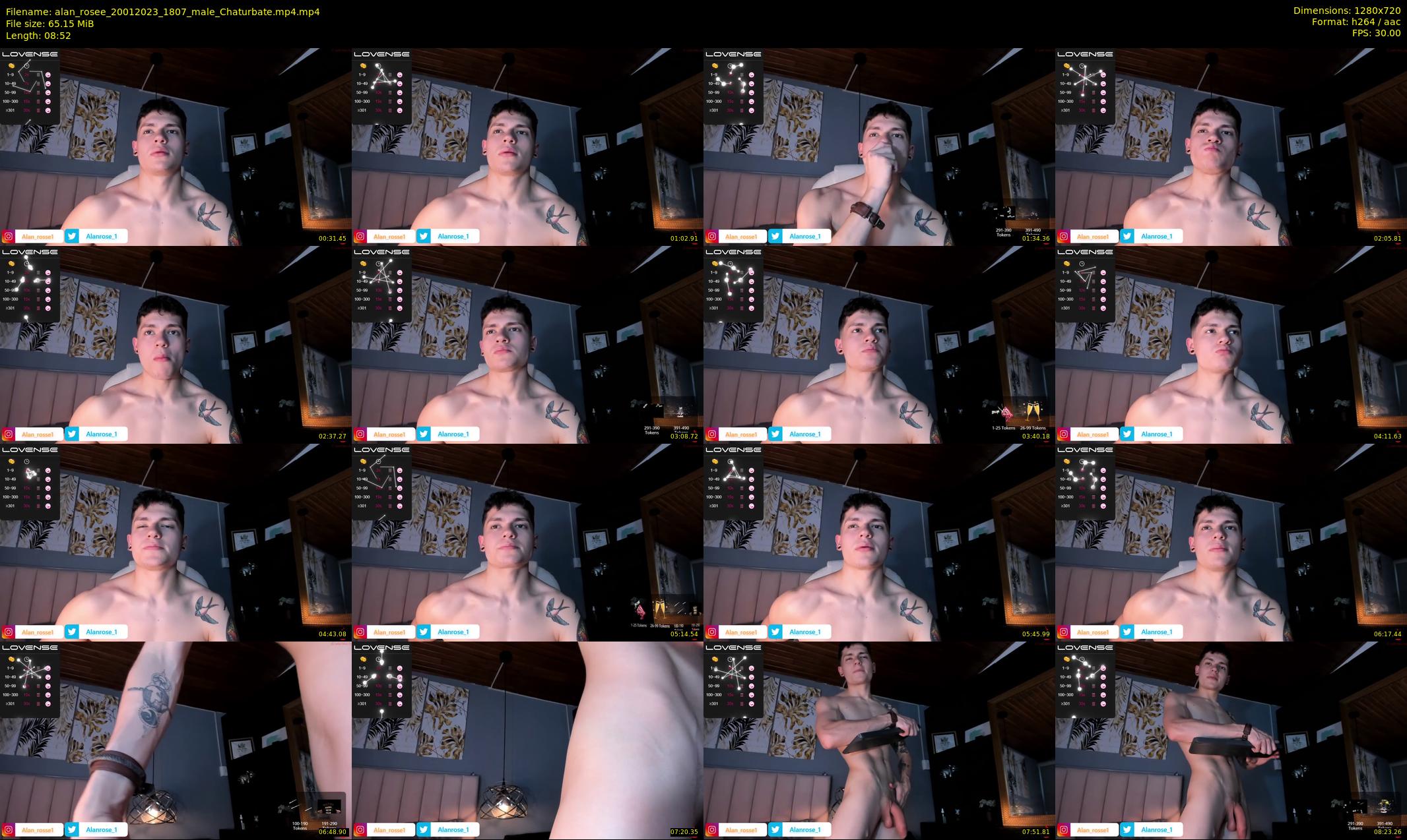 alan_rosee — 9 minute Chaturbate male cam show recording, 720p, Jan 20, 2023