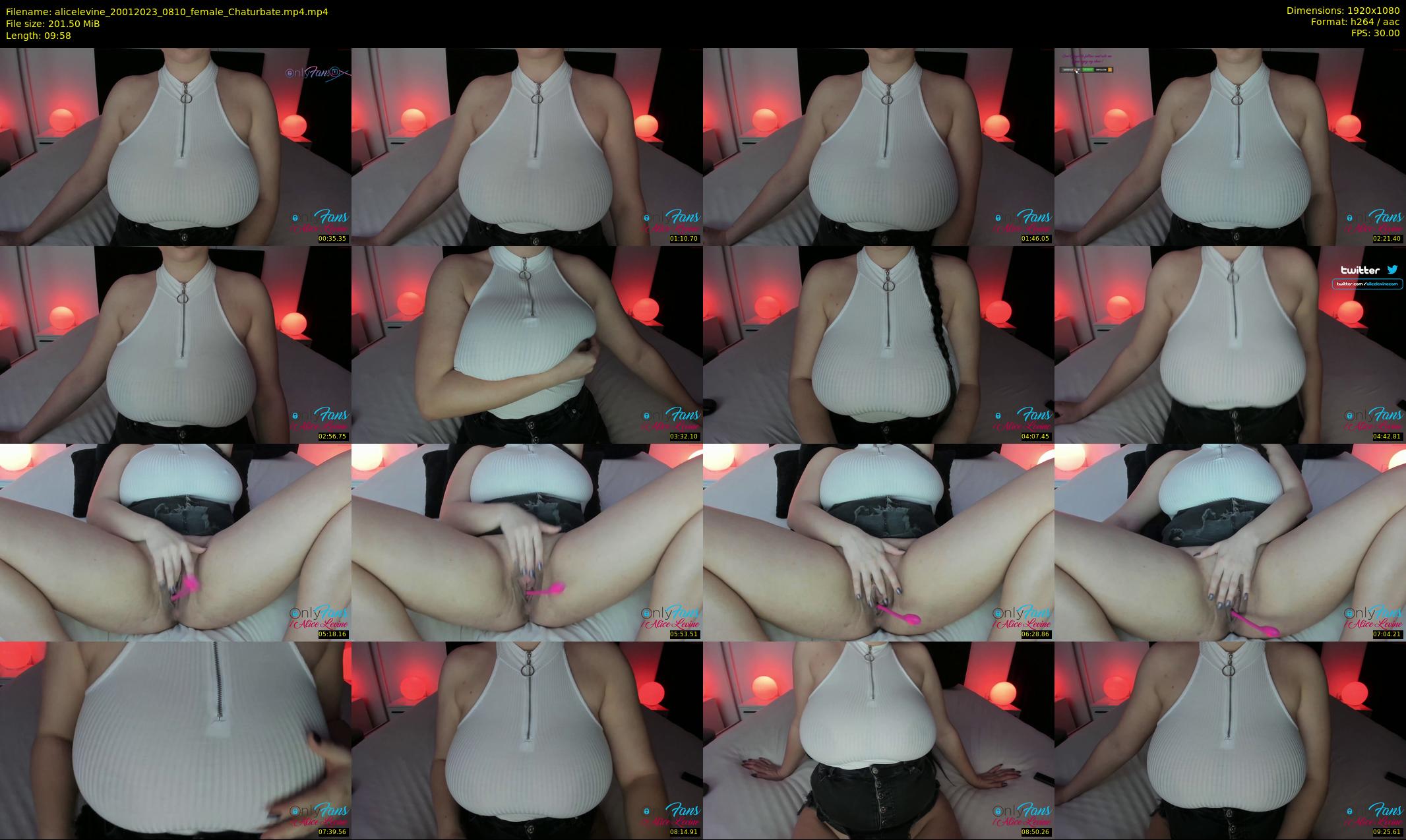 alicelevine — 10 minute Chaturbate female cam show recording, 1080p, Jan 20, 2023