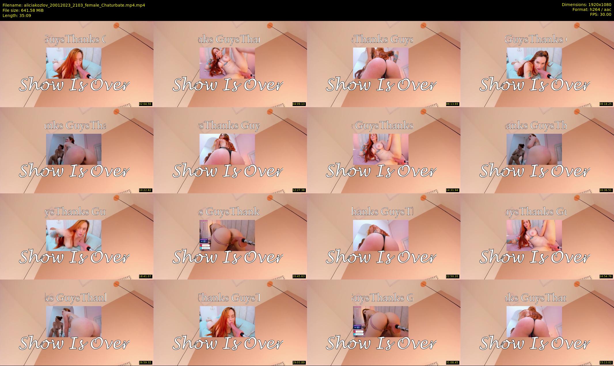 aliciakozlov — 36 minute Chaturbate female cam show recording, 1080p, Jan 20, 2023
