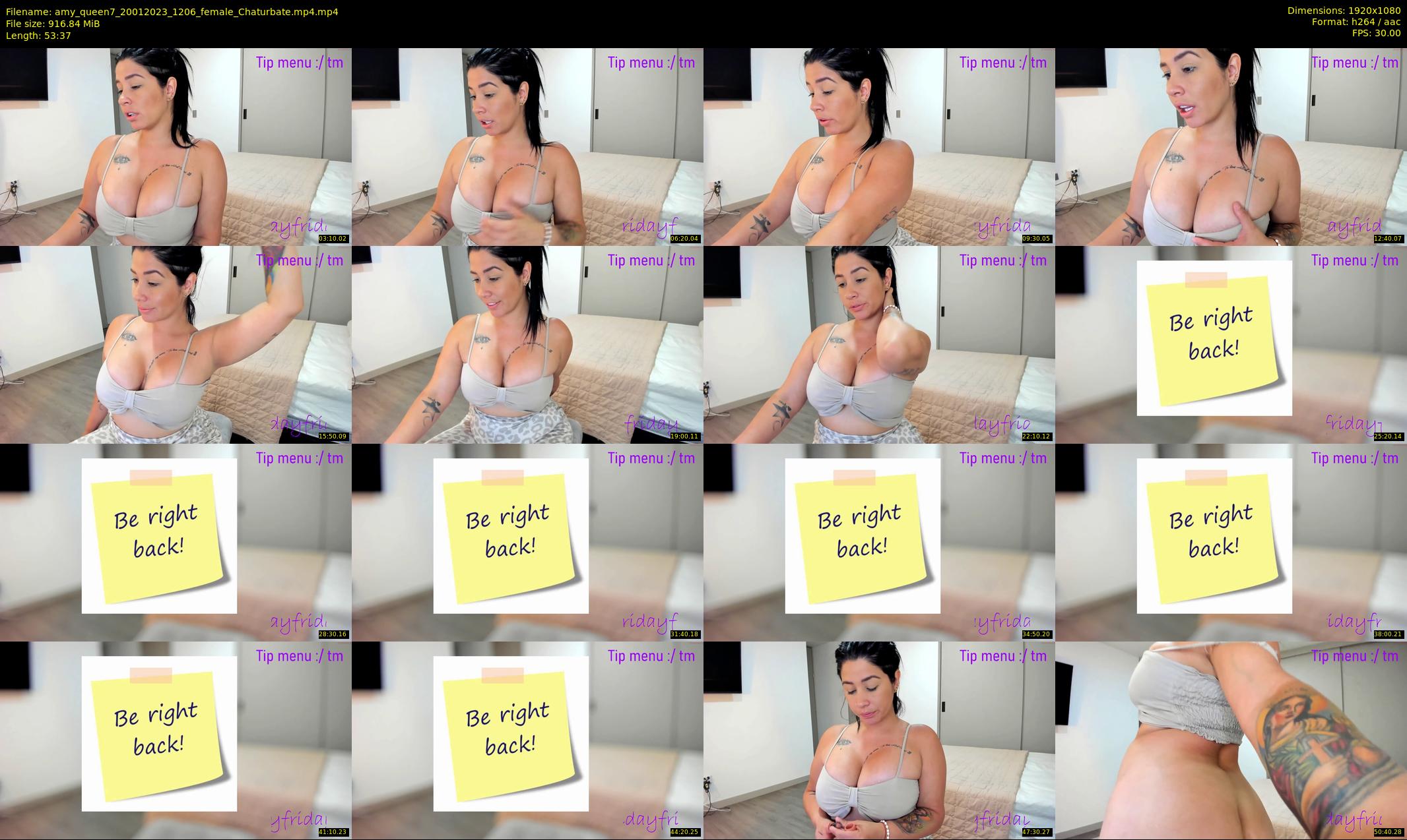 amy_queen7 — 54 minute Chaturbate female cam show recording, 1080p, Jan 20, 2023