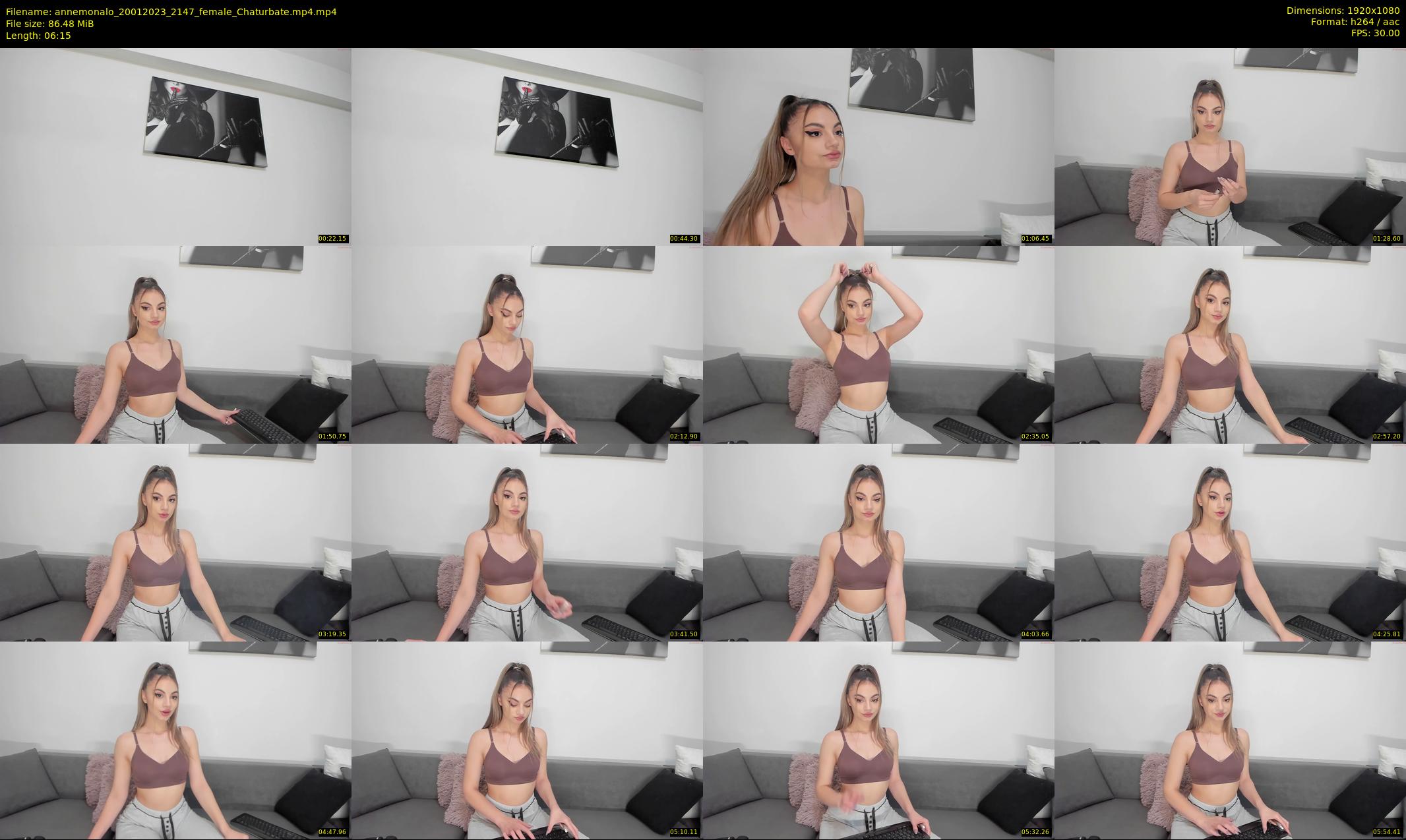 annemonalo — 7 minute Chaturbate female cam show recording, 1080p, Jan 20, 2023