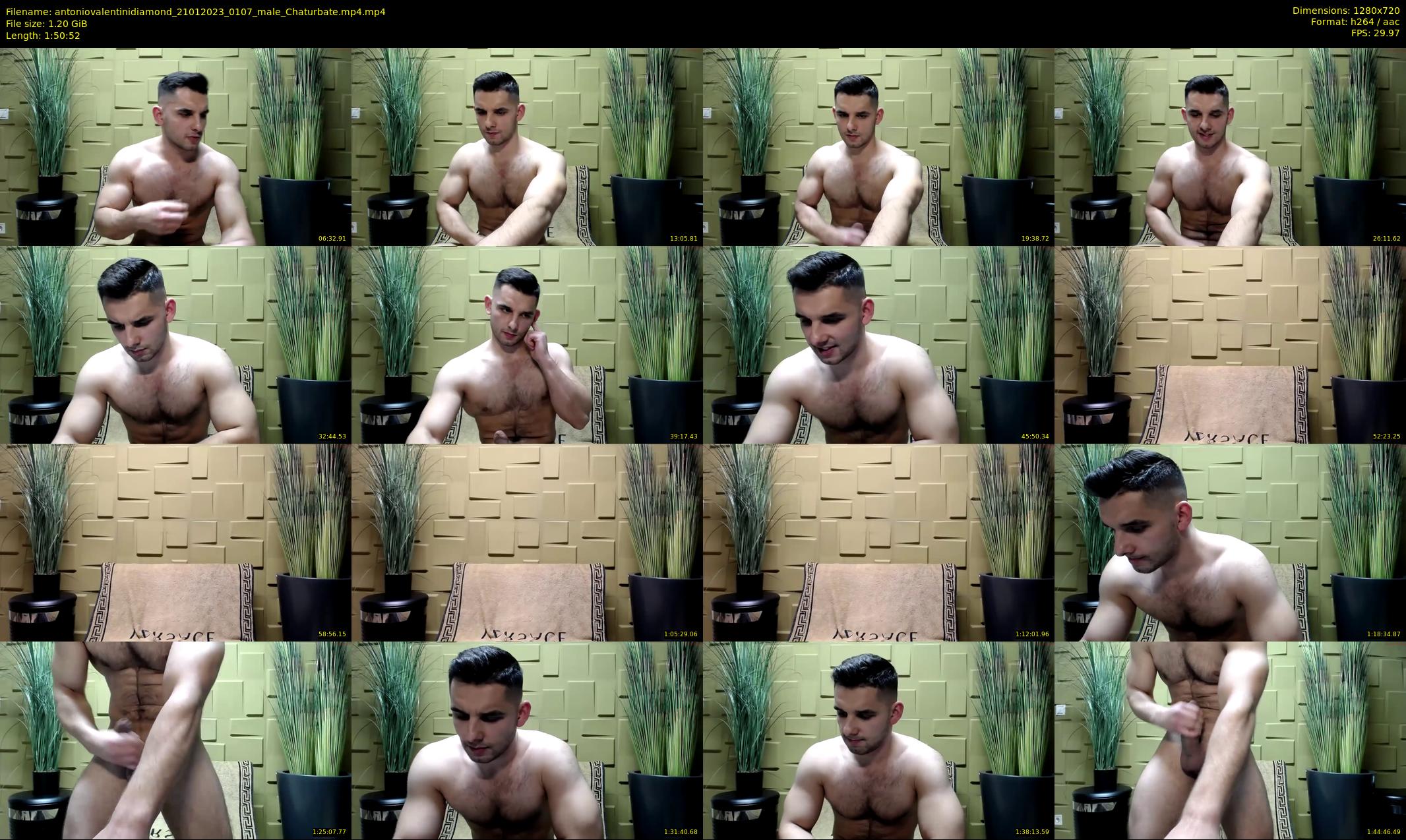 antoniovalentinidiamond — 111 minute Chaturbate male cam show recording, 720p, Jan 21, 2023