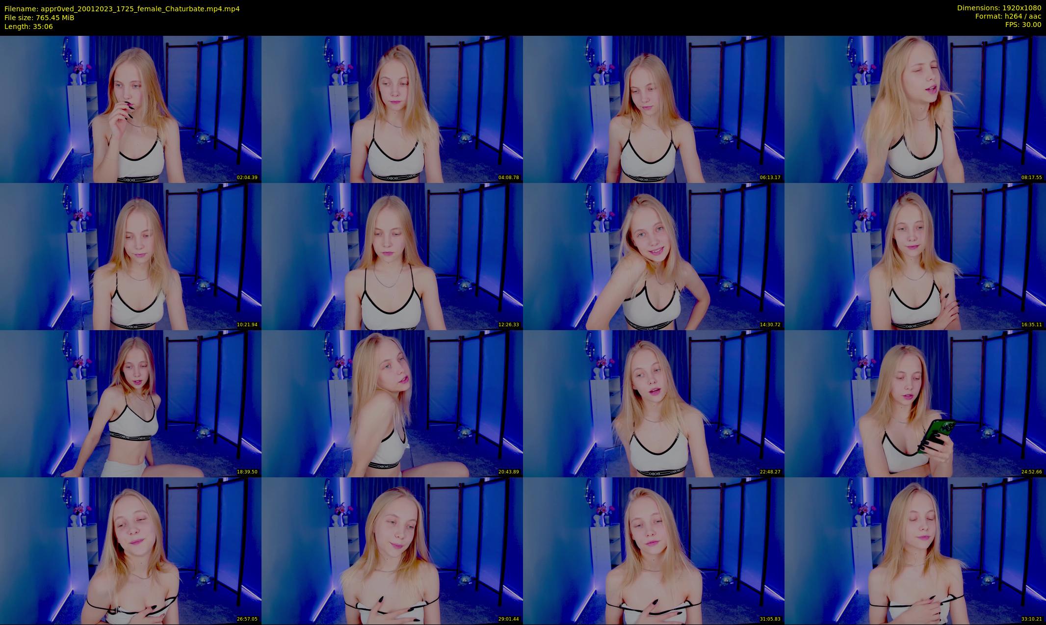 appr0ved — 36 minute Chaturbate female cam show recording, 1080p, Jan 20, 2023
