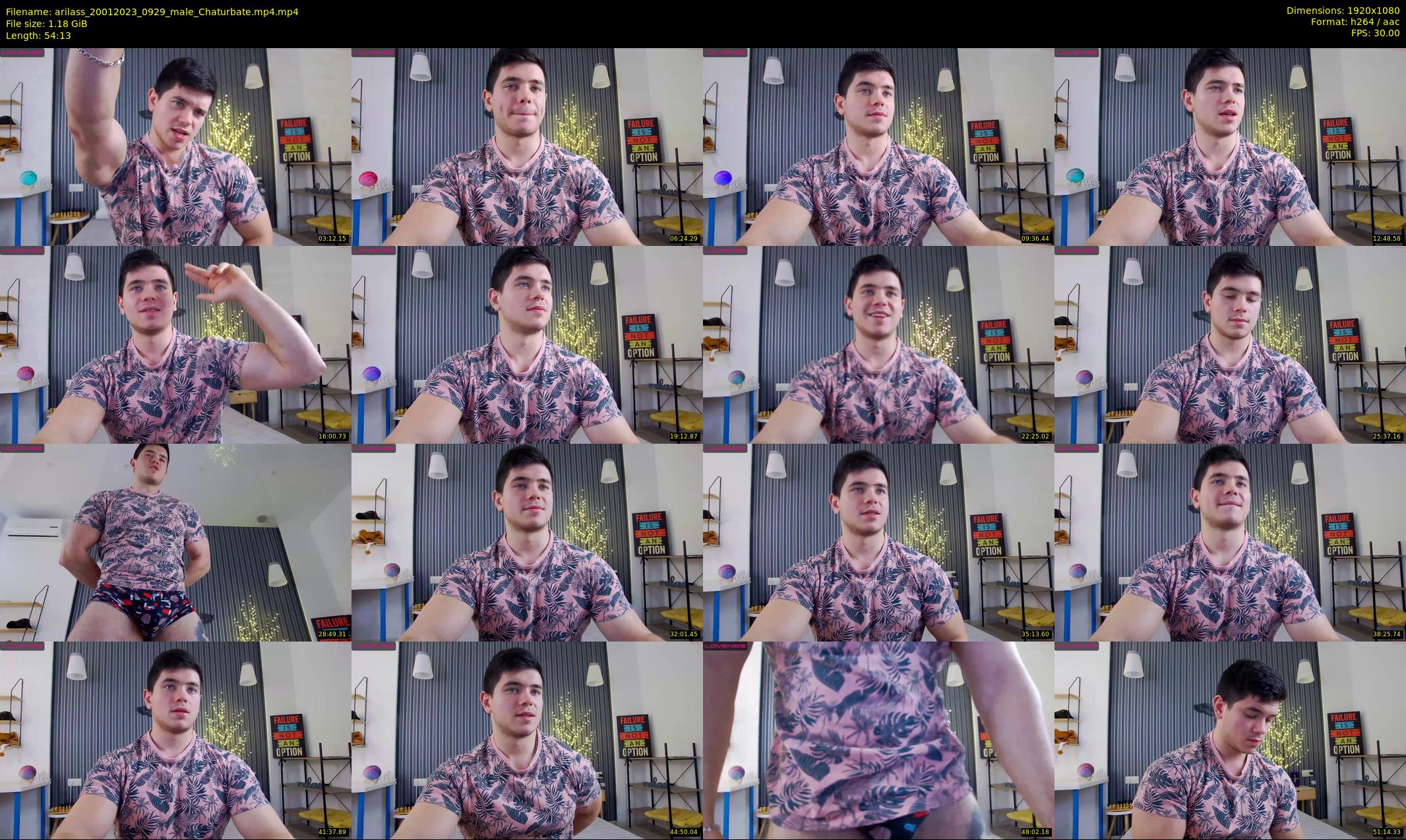 arilass — 55 minute Chaturbate male cam show recording, 1080p, Jan 20, 2023