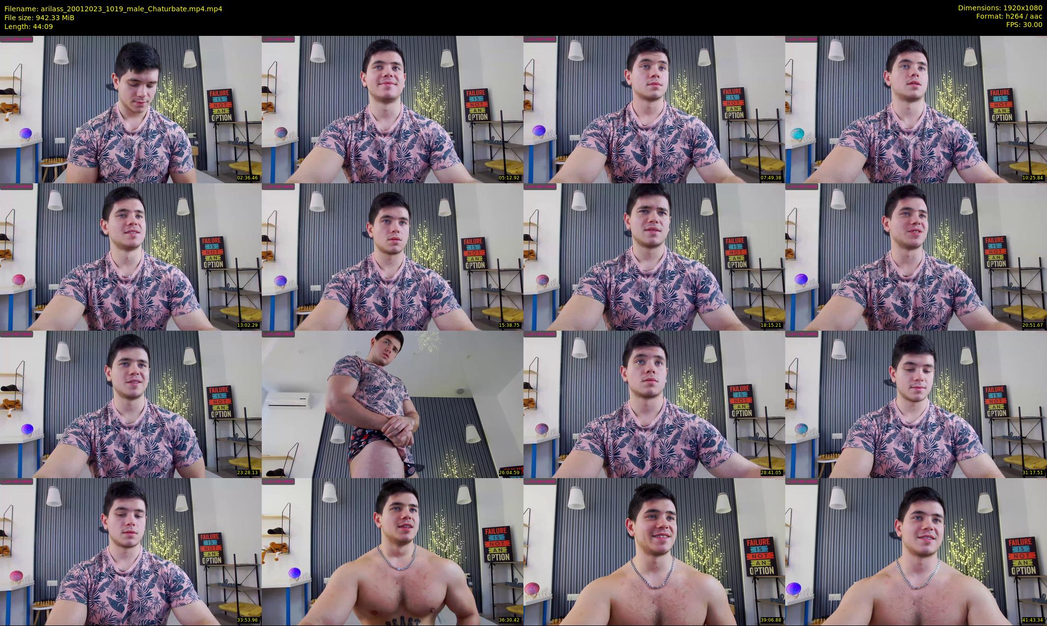 arilass — 45 minute Chaturbate male cam show recording, 1080p, Jan 20, 2023