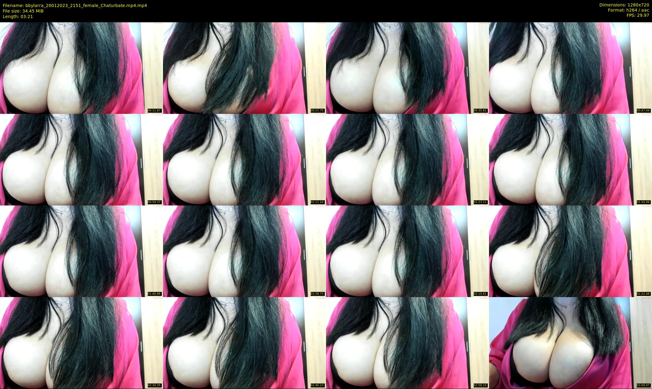 bbylarra — 4 minute Chaturbate couple cam show recording, 720p, Jan 20, 2023