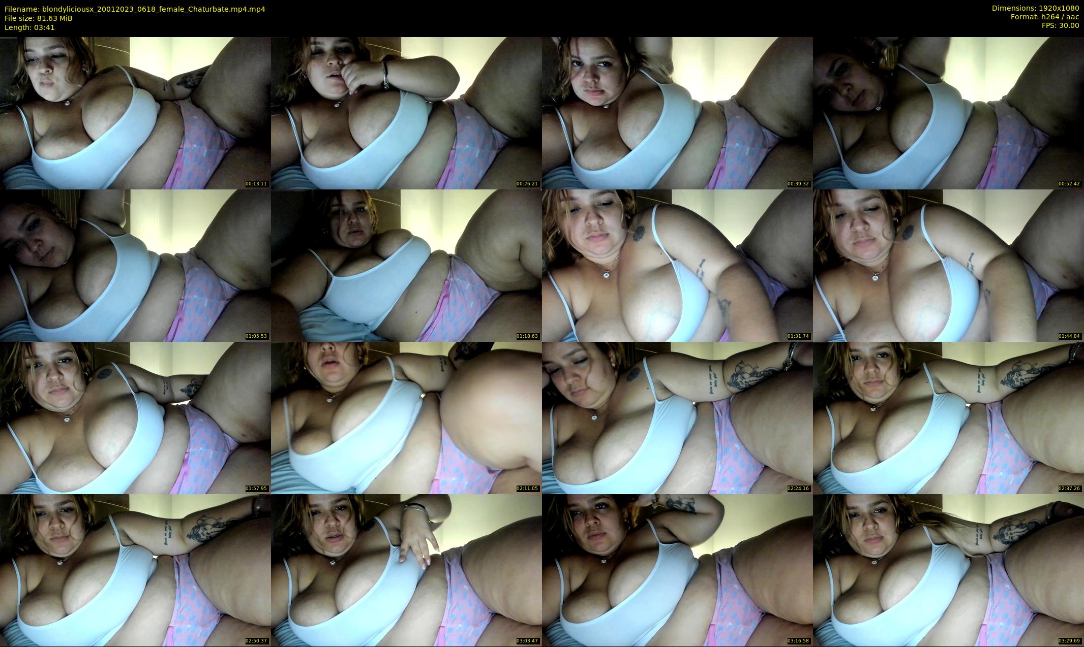 blondyliciousx — 4 minute Chaturbate female cam show recording, 1080p, Jan 20, 2023