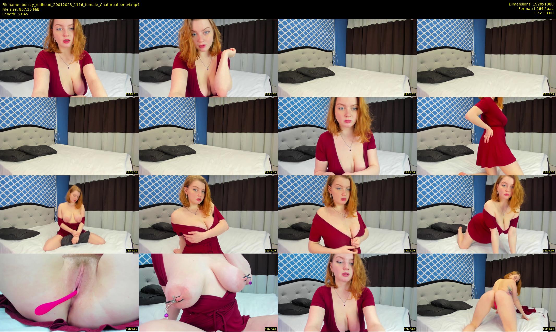 buusty_redhead — 54 minute Chaturbate female cam show recording, 1080p, Jan 20, 2023