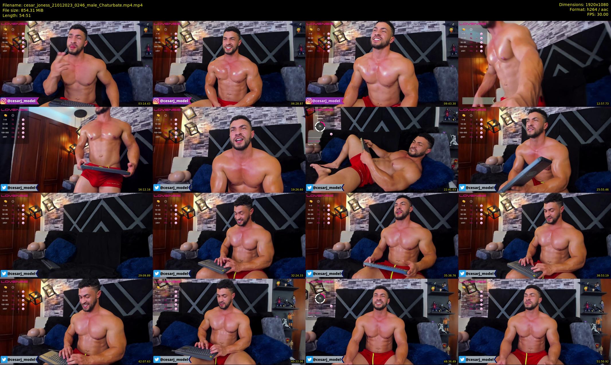 cesar_joness — 55 minute Chaturbate male cam show recording, 1080p, Jan 21, 2023