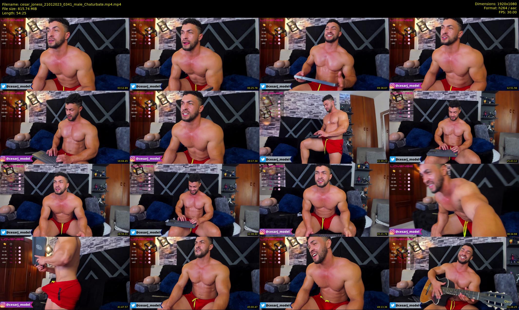 cesar_joness — 55 minute Chaturbate male cam show recording, 1080p, Jan 21, 2023