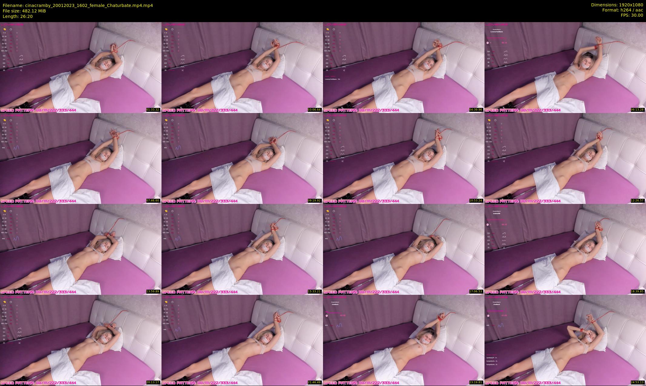 cinacramby — 27 minute Chaturbate female cam show recording, 1080p, Jan 20, 2023