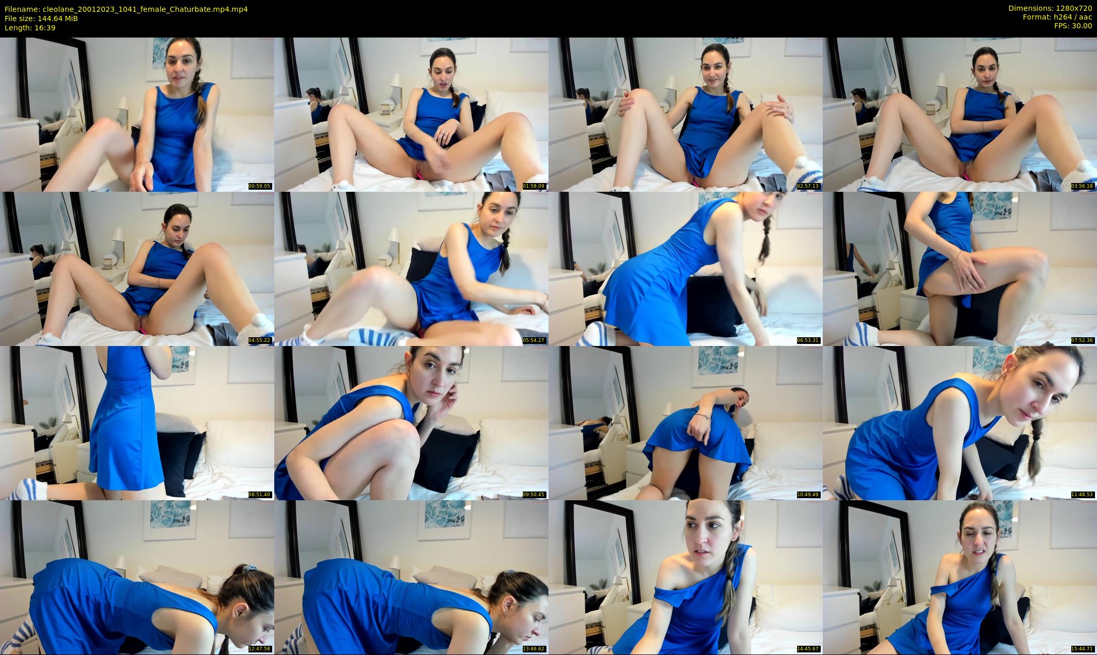 cleolane — 17 minute Chaturbate female cam show recording, 720p, Jan 20, 2023