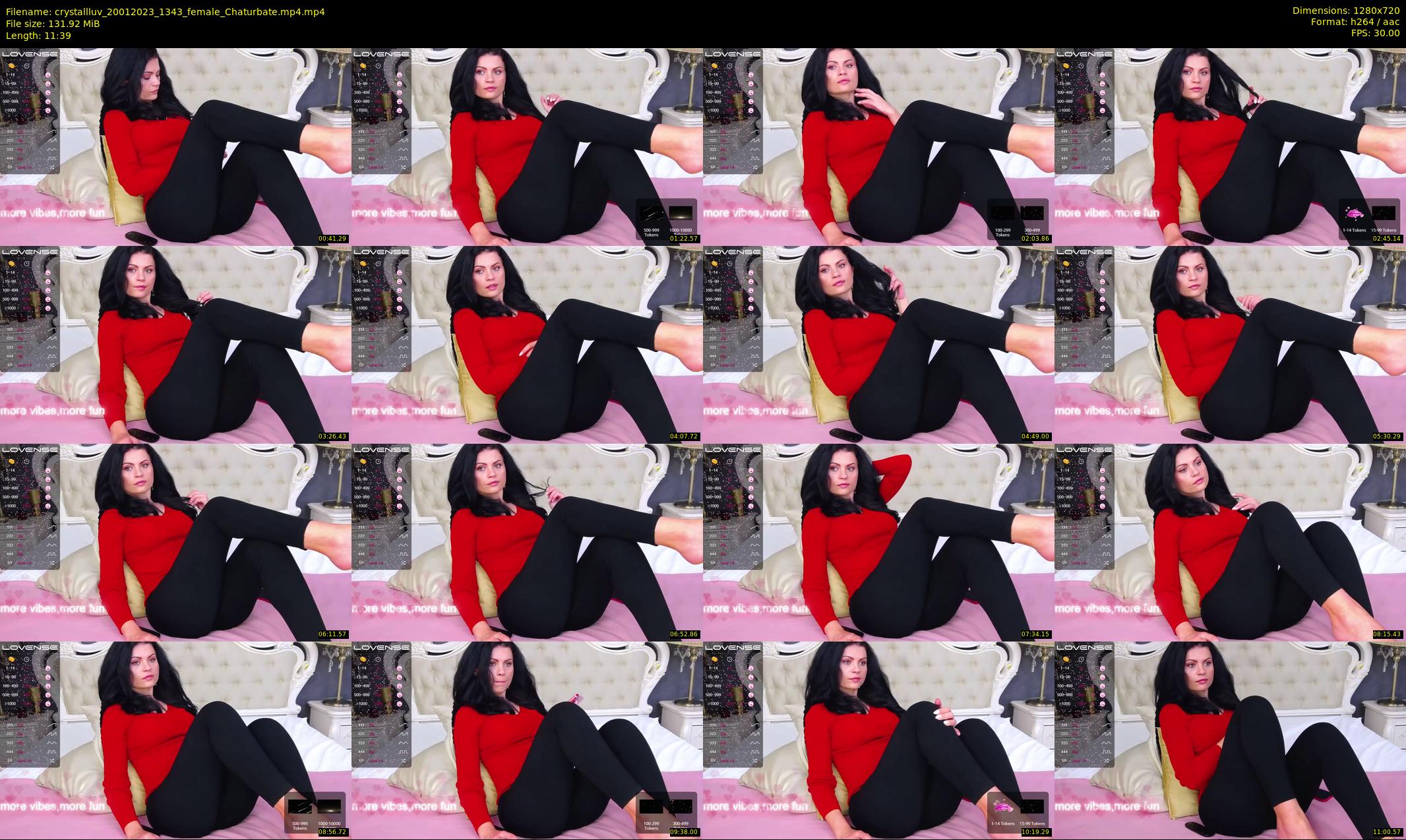 crystallluv — 12 minute Chaturbate female cam show recording, 720p, Jan 20, 2023