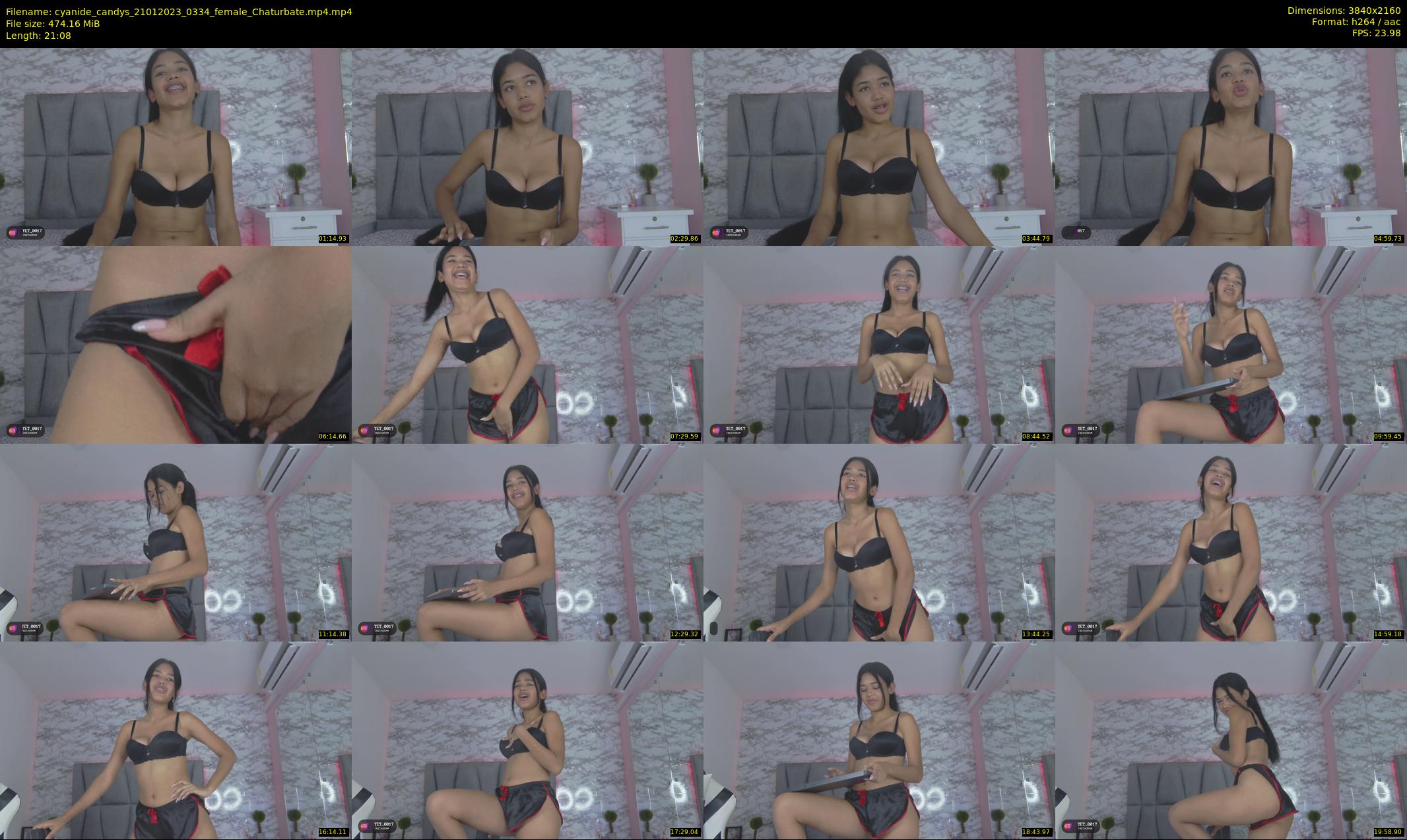 cyanide_candys — 22 minute Chaturbate female cam show recording, 4K, Jan 21, 2023