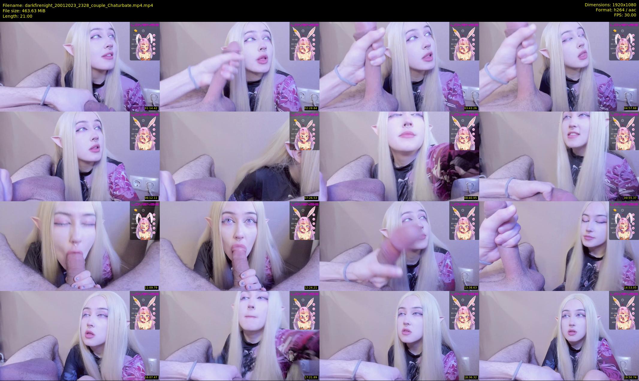 darkfirenight — 21 minute Chaturbate couple cam show recording, 1080p, Jan 20, 2023