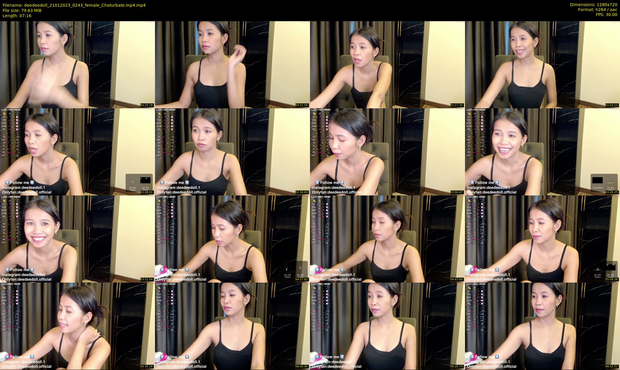 deedeedoll — 8 minute Chaturbate female cam show recording, 720p, Jan 21, 2023