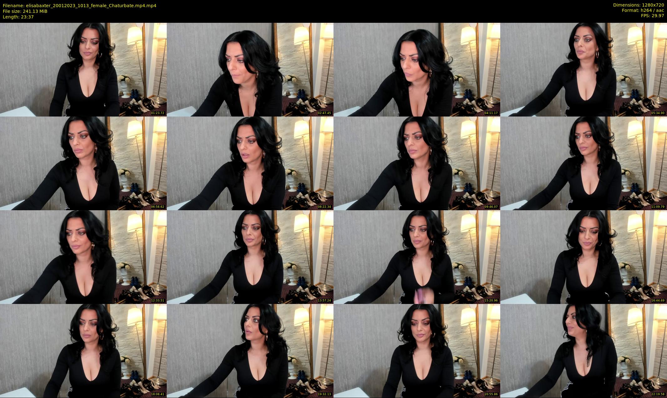 elisabaxter — 24 minute Chaturbate female cam show recording, 720p, Jan 20, 2023