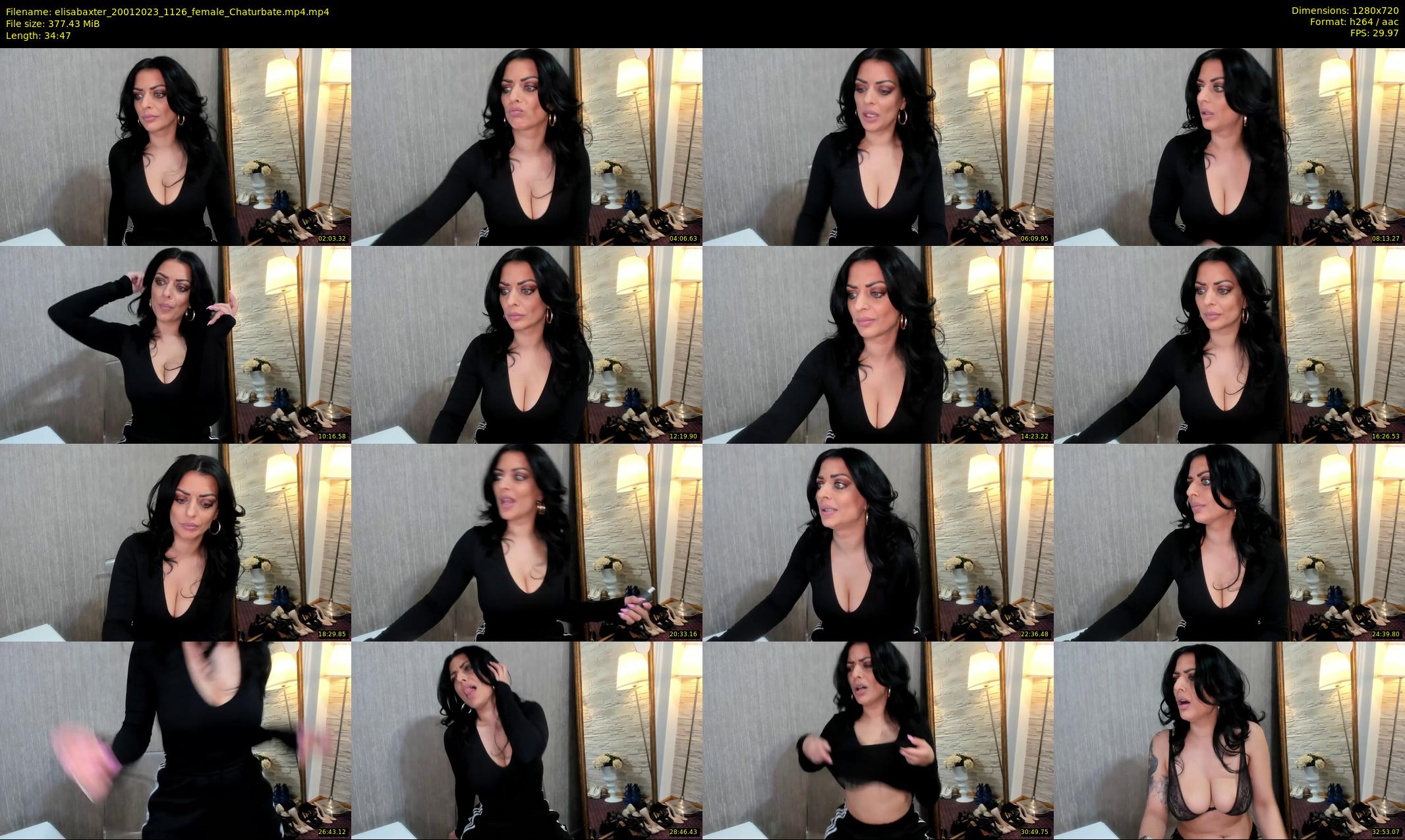 elisabaxter — 35 minute Chaturbate female cam show recording, 720p, Jan 20, 2023