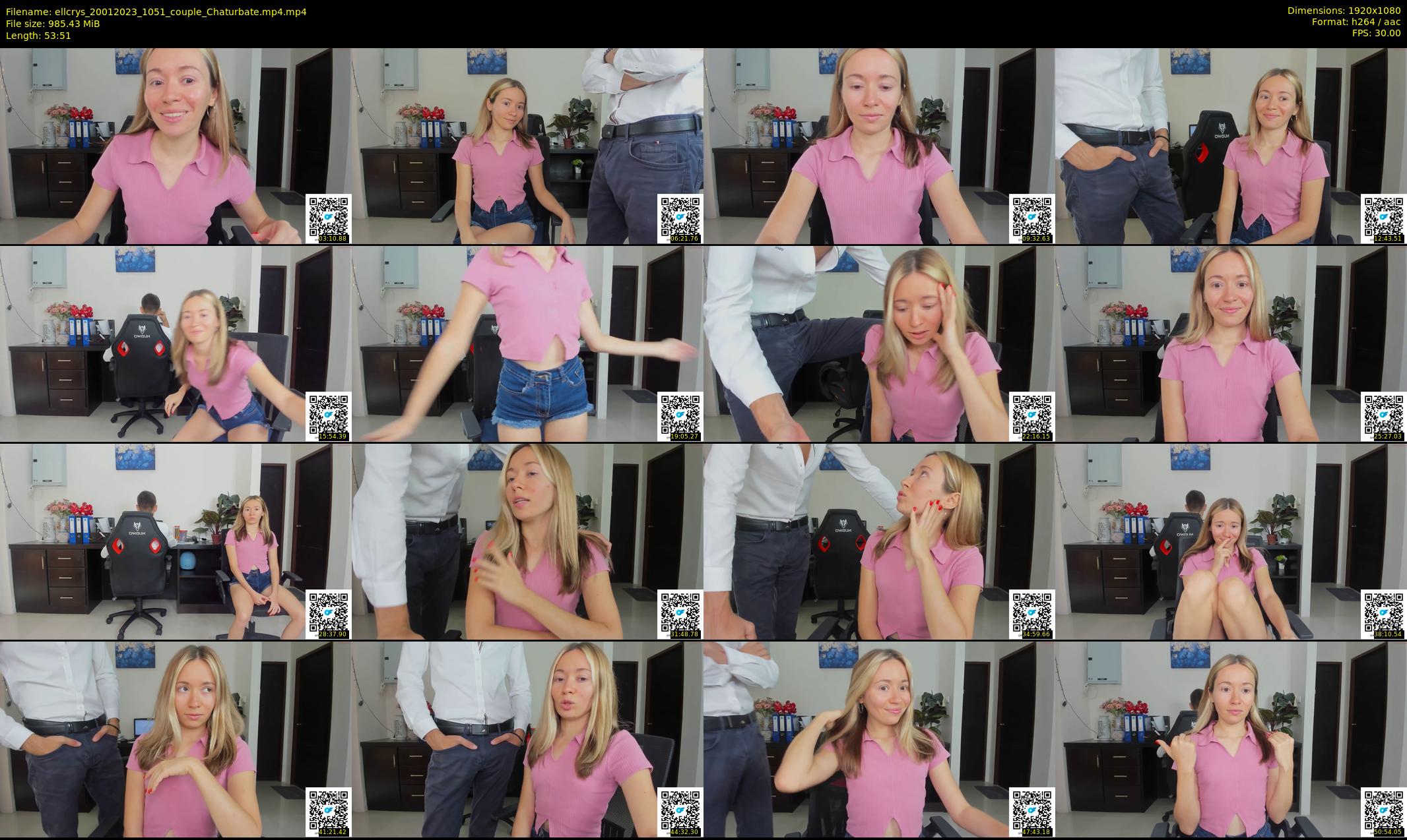 ellcrys — 54 minute Chaturbate couple cam show recording, 1080p, Jan 20, 2023