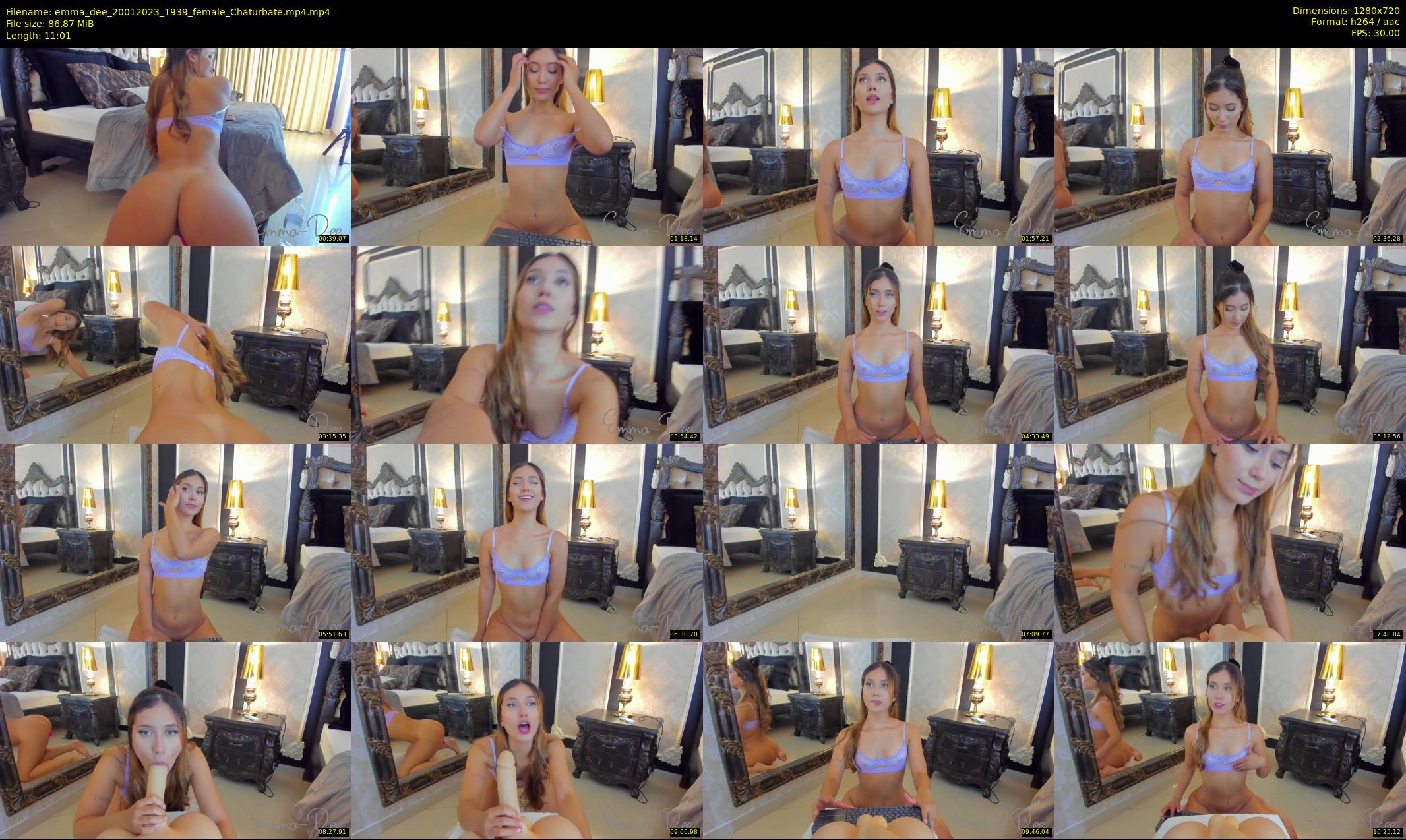 emma_dee — 12 minute Chaturbate female cam show recording, 720p, Jan 20, 2023