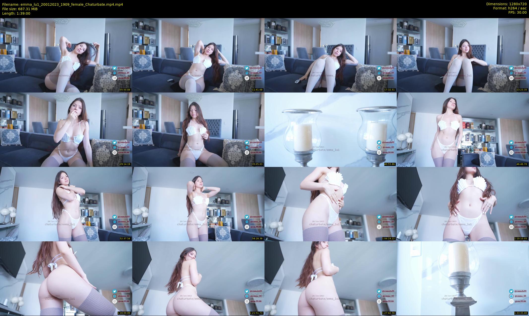 emma_lu1 — 99 minute Chaturbate female cam show recording, 720p, Jan 20, 2023