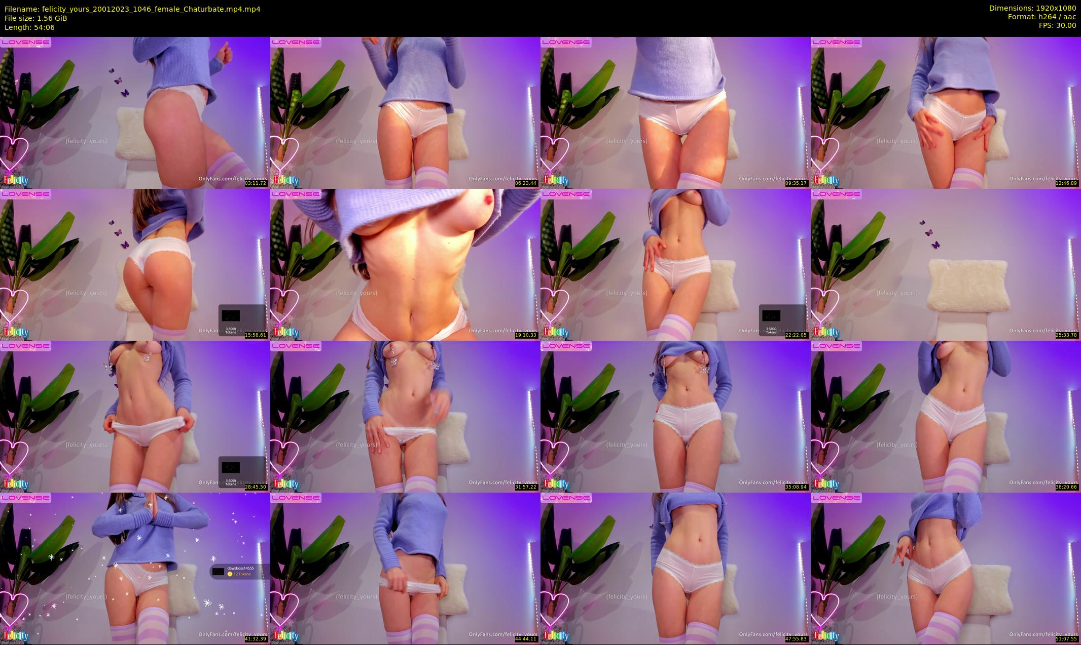 felicity_yours — 55 minute Chaturbate female cam show recording, 1080p, Jan 20, 2023