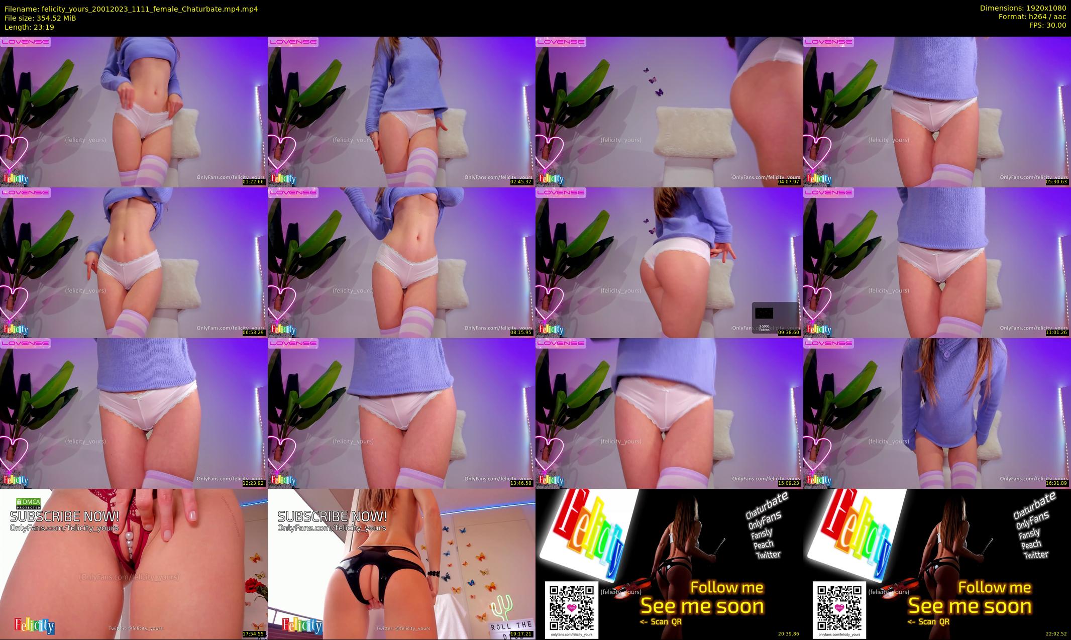 felicity_yours — 24 minute Chaturbate female cam show recording, 1080p, Jan 20, 2023