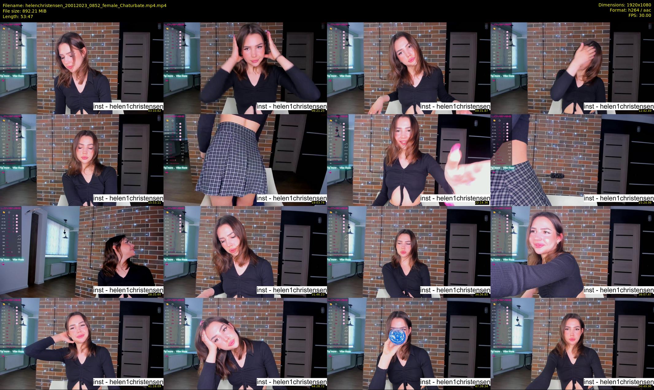 helenchristensen — 54 minute Chaturbate female cam show recording, 1080p, Jan 20, 2023