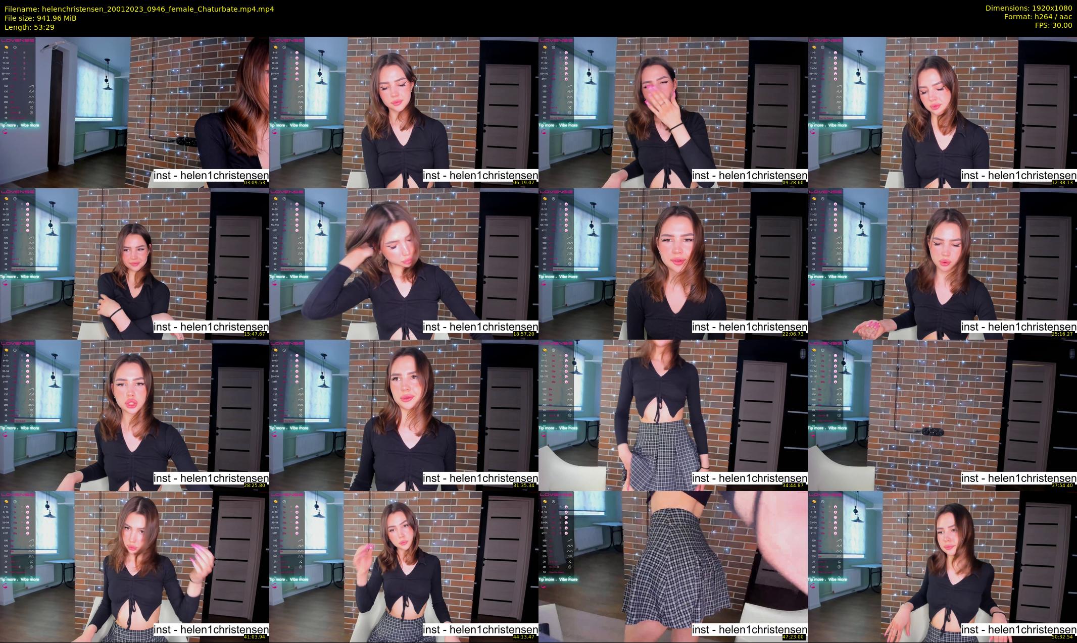 helenchristensen — 54 minute Chaturbate female cam show recording, 1080p, Jan 20, 2023