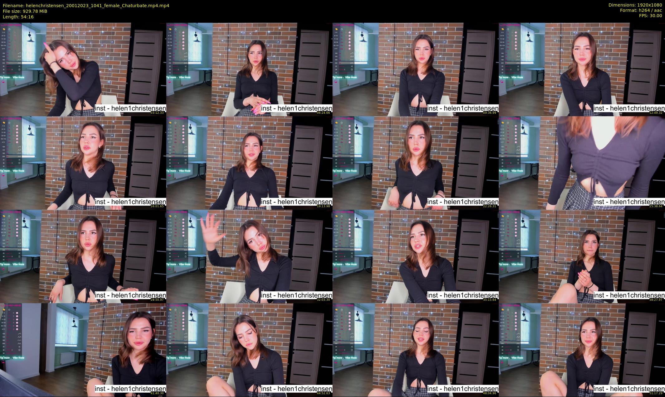 helenchristensen — 55 minute Chaturbate female cam show recording, 1080p, Jan 20, 2023