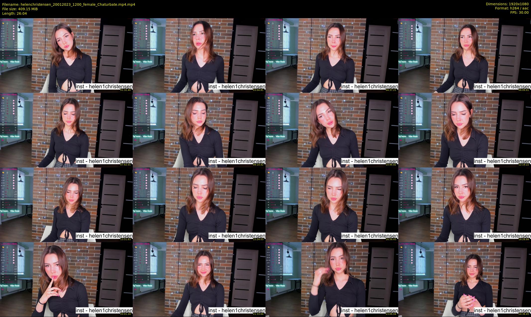 helenchristensen — 27 minute Chaturbate female cam show recording, 1080p, Jan 20, 2023