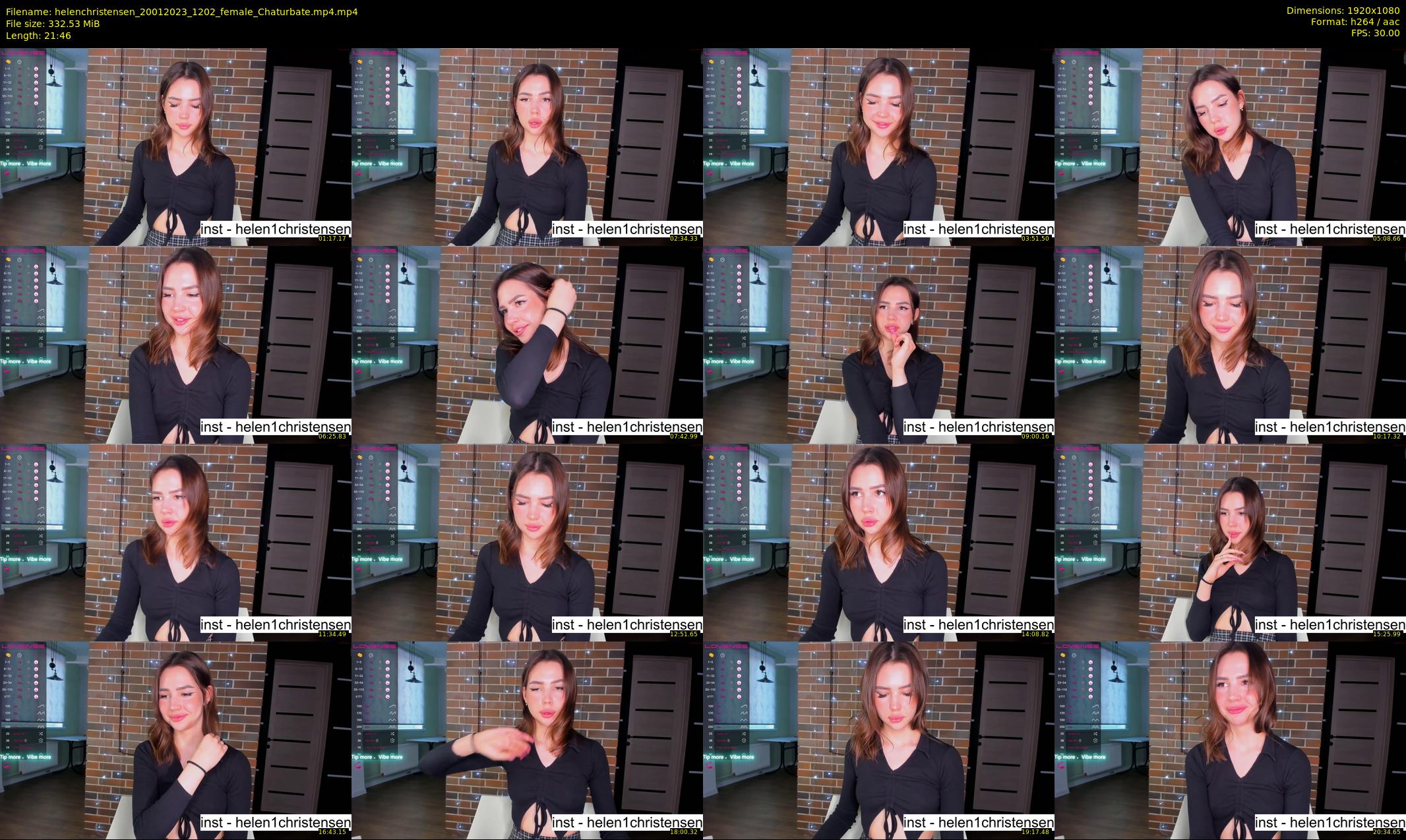 helenchristensen — 22 minute Chaturbate female cam show recording, 1080p, Jan 20, 2023