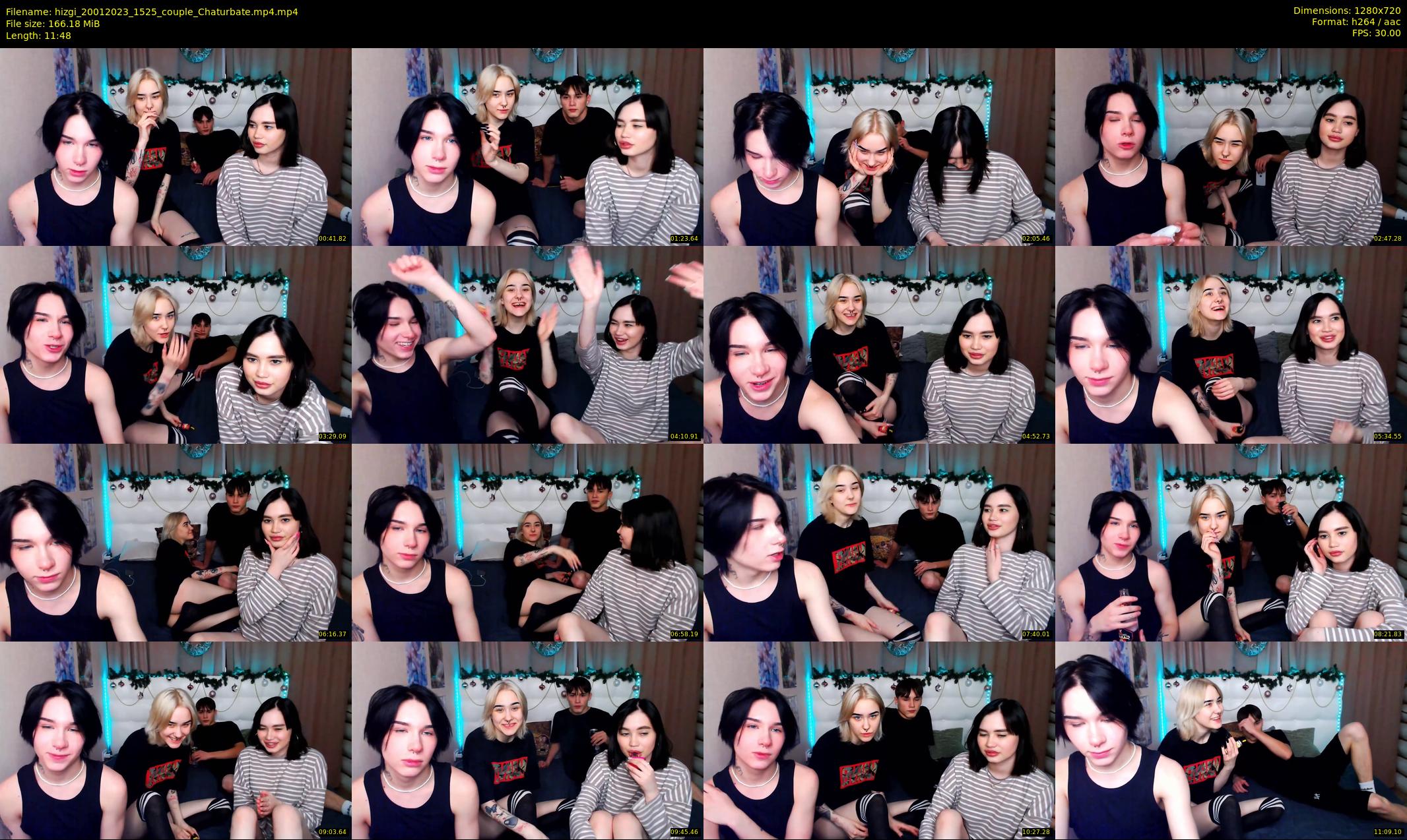 hizgi — 12 minute Chaturbate couple cam show recording, 720p, Jan 20, 2023