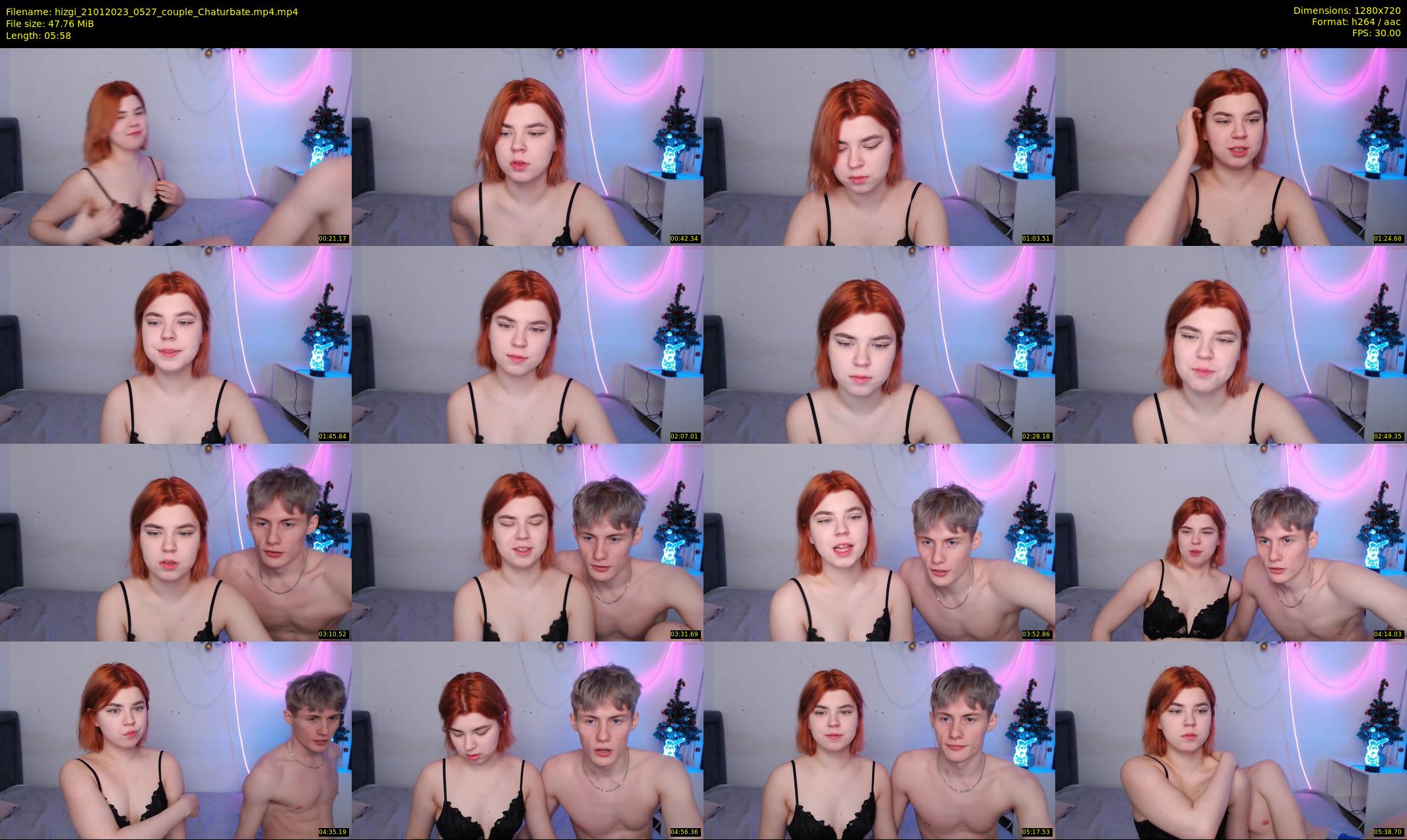 hizgi — 6 minute Chaturbate couple cam show recording, 720p, Jan 21, 2023