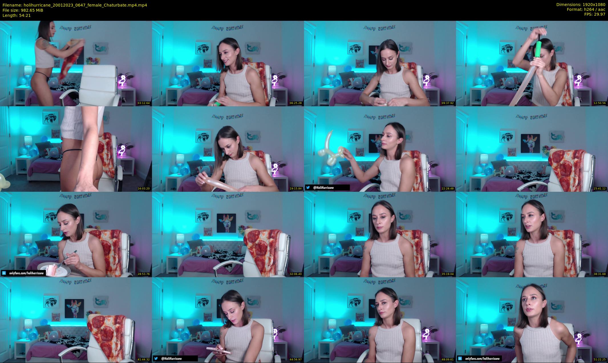 holihurricane — 55 minute Chaturbate female cam show recording, 1080p, Jan 20, 2023